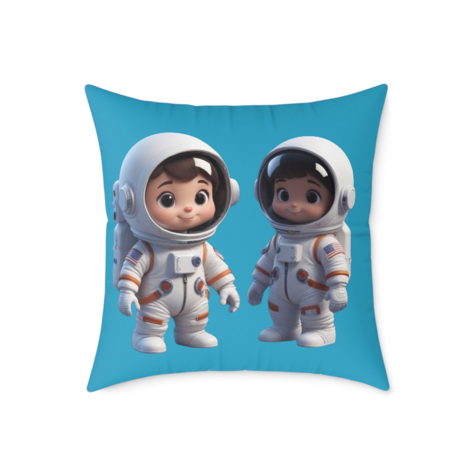 Astronauts Square Poly Canvas Pillow - Image 13