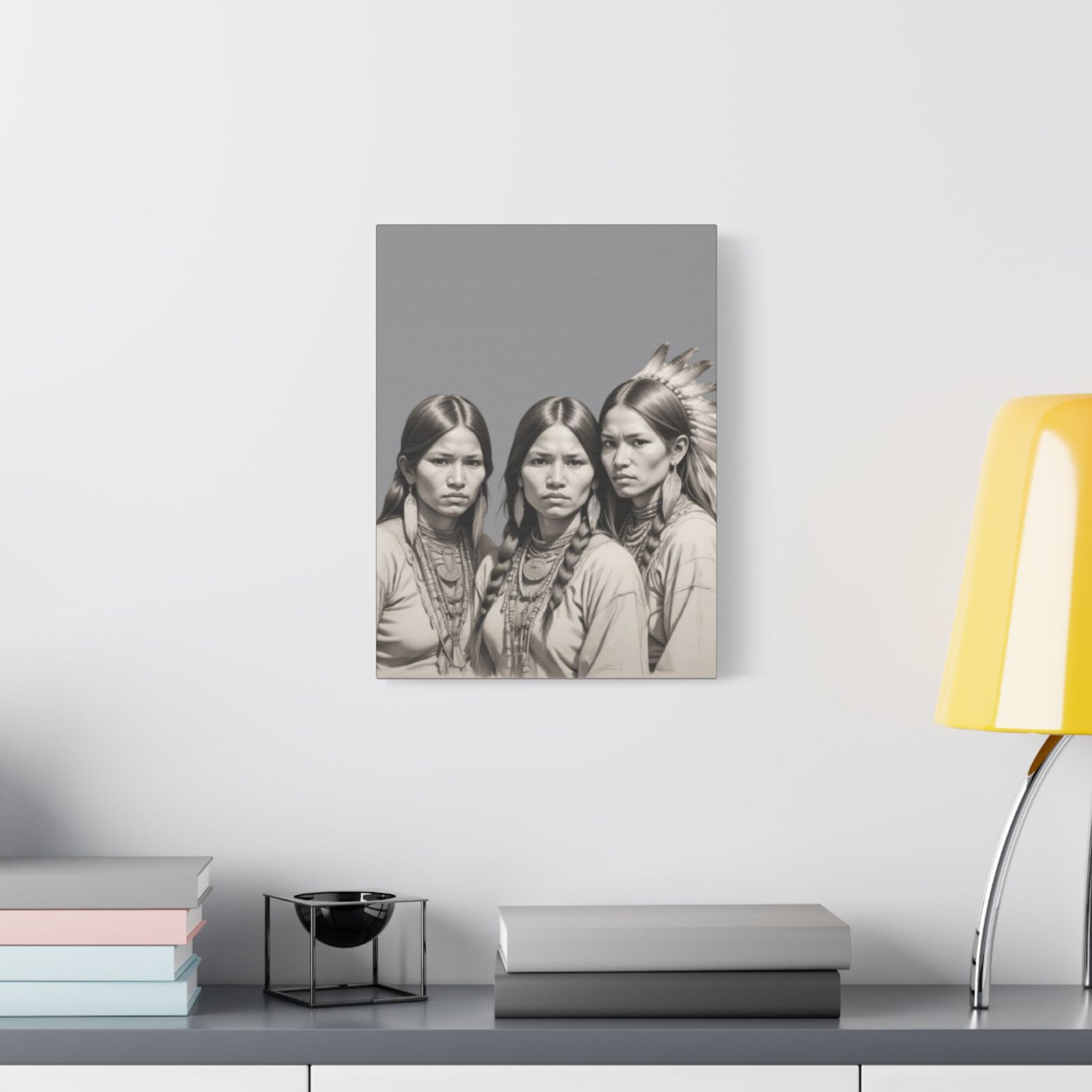 Apache Satin Canvas, Stretched - Image 7