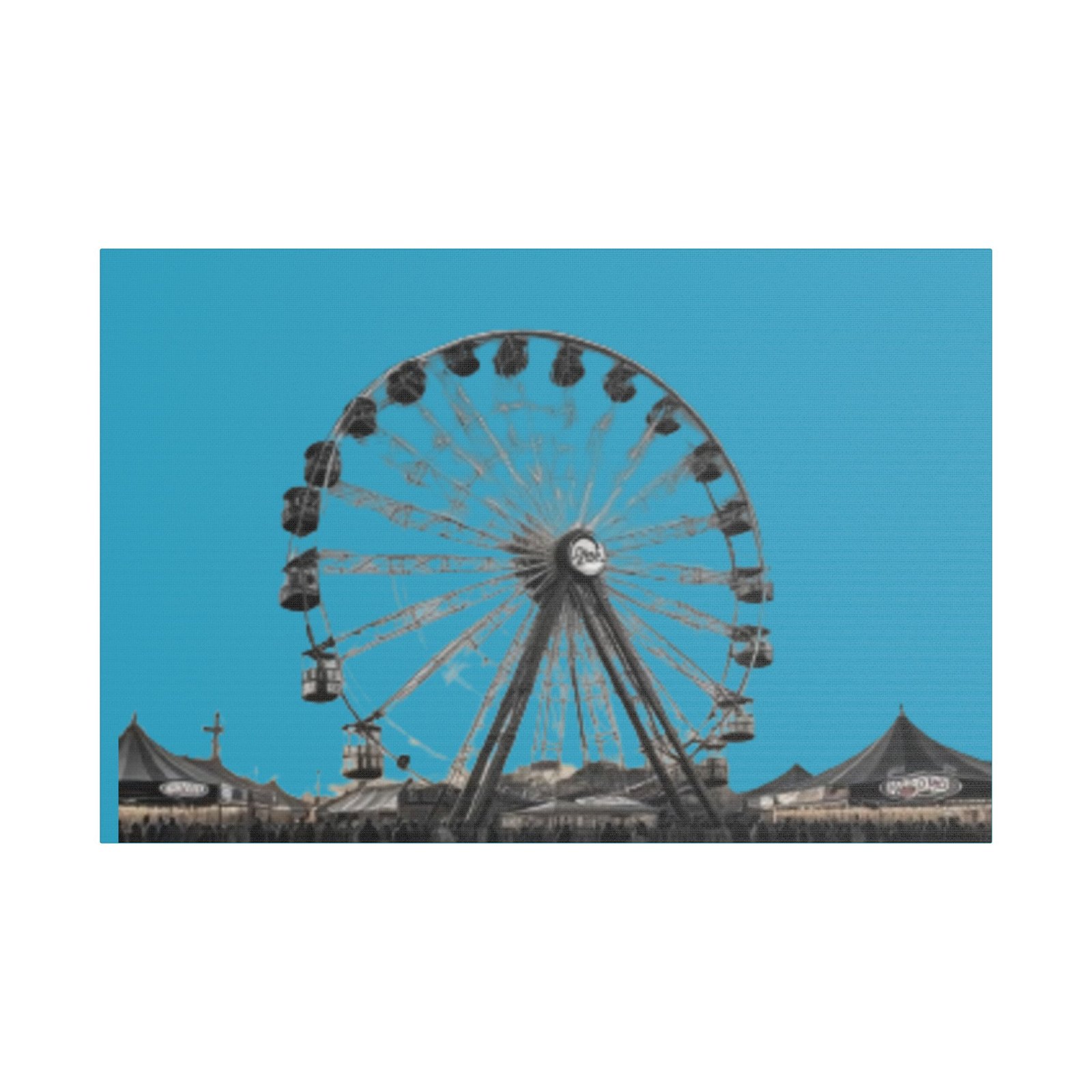 Fairground Fun Satin Canvas, Stretched - Image 13