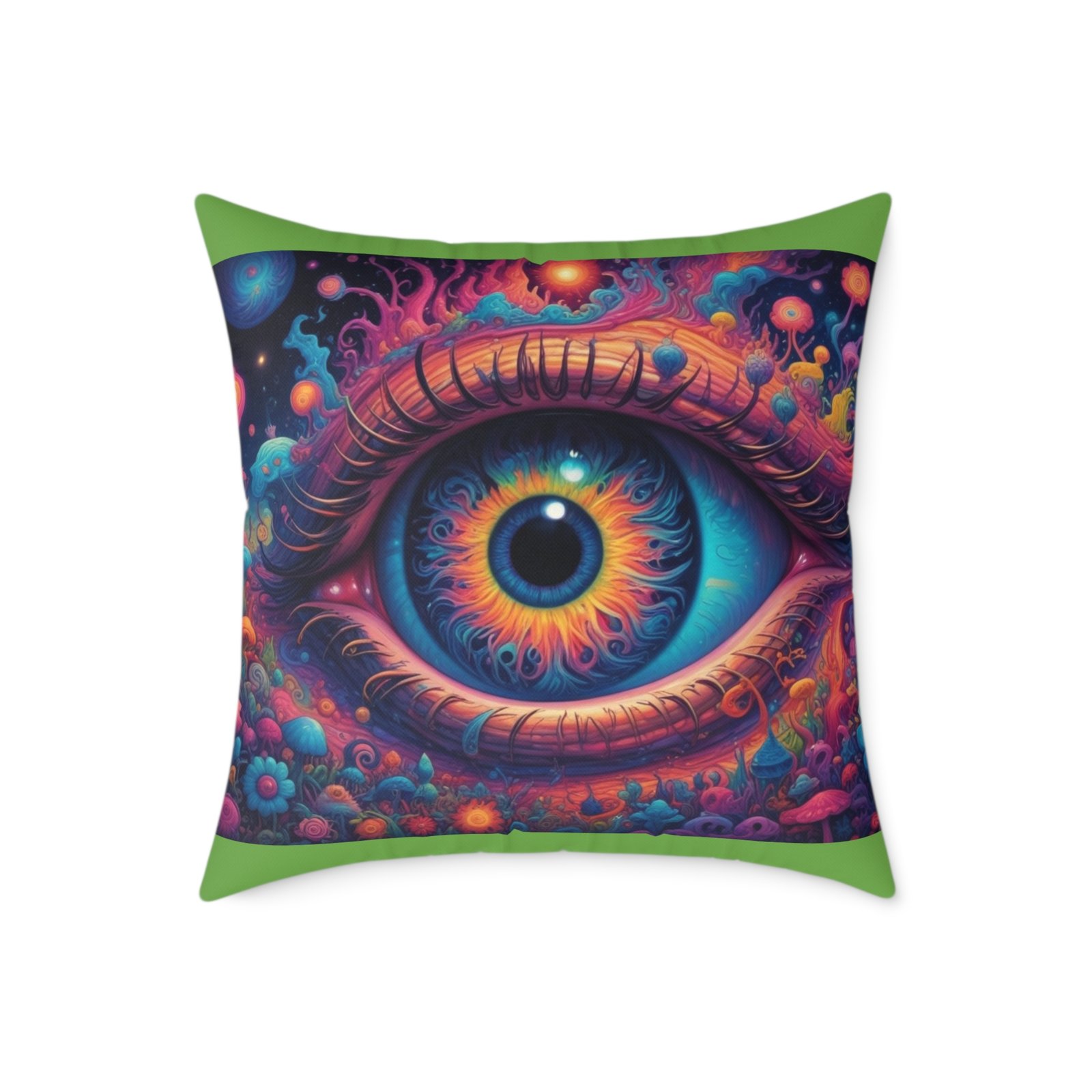 Psychadelic Square Poly Canvas Pillow - Image 13
