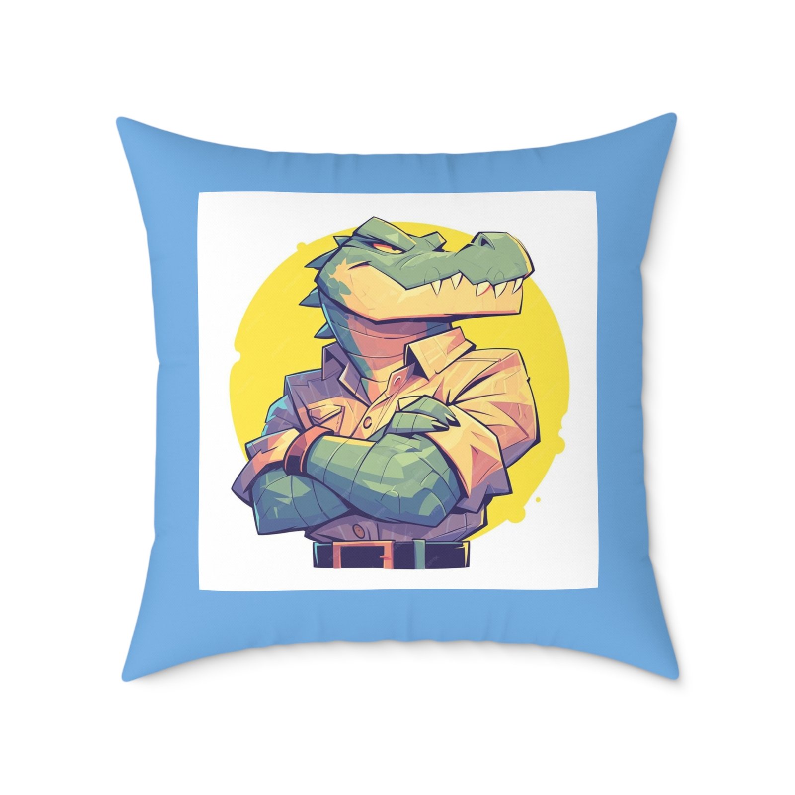 Dinassaur Square Poly Canvas Pillow - Image 17