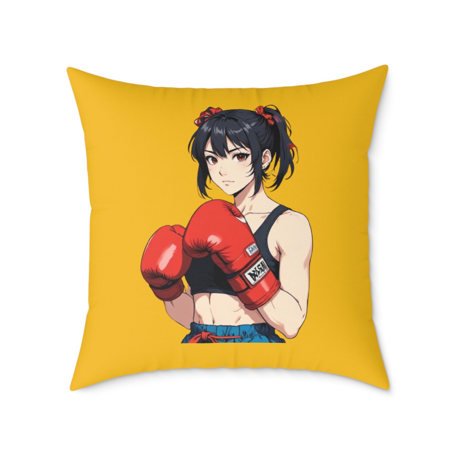 Boxing Square Poly Canvas Pillow - Image 17