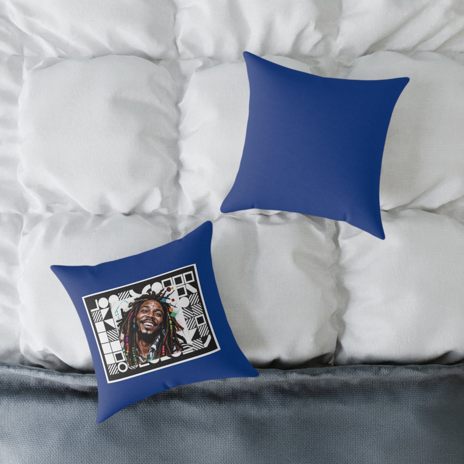 Rastafarian Square Poly Canvas Pillow - Image 4