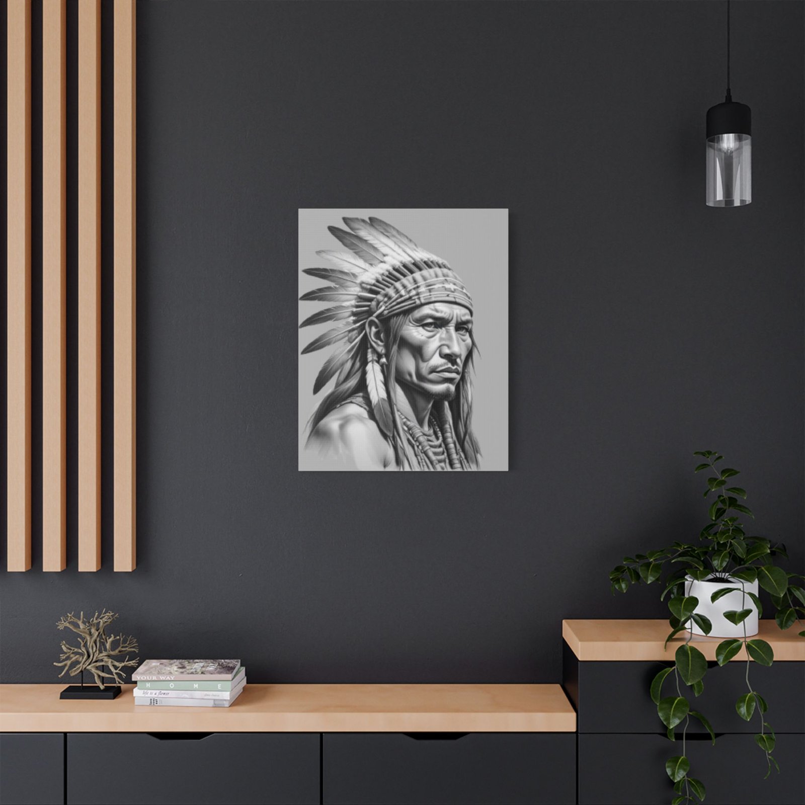Apache Satin Canvas, Stretched - Image 16