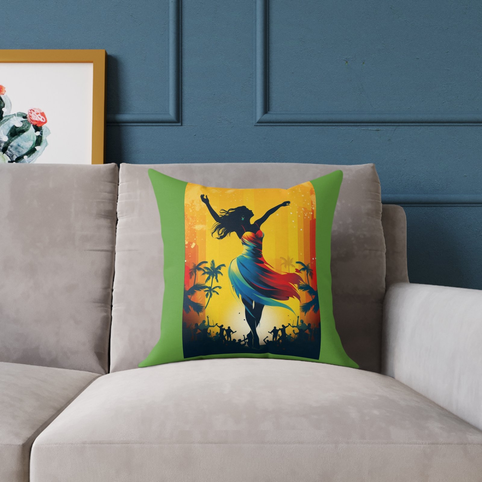 Dancing Queen Cushion Square Poly Canvas Pillow - Image 3