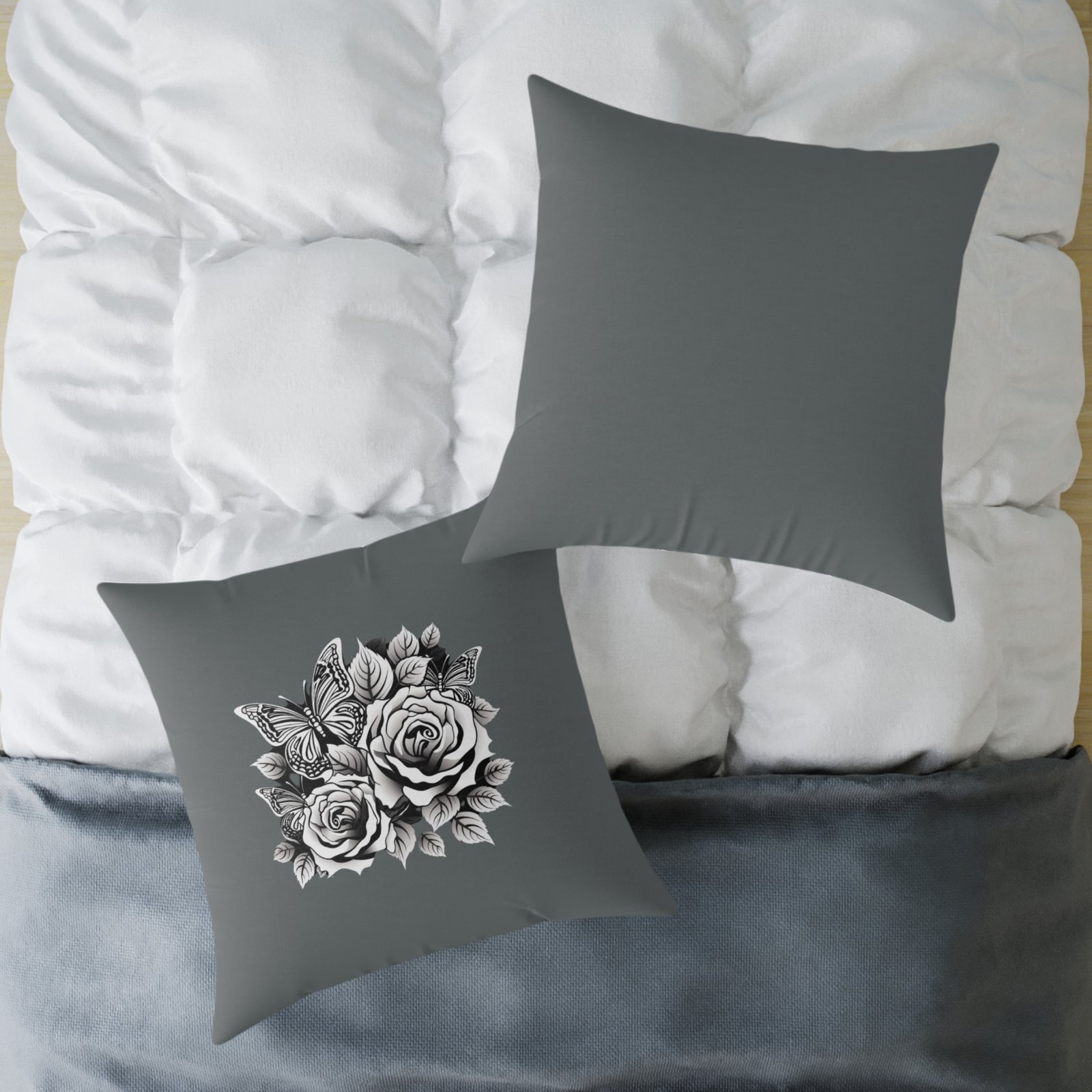 Butterfly Square Poly Canvas Pillow - Image 20