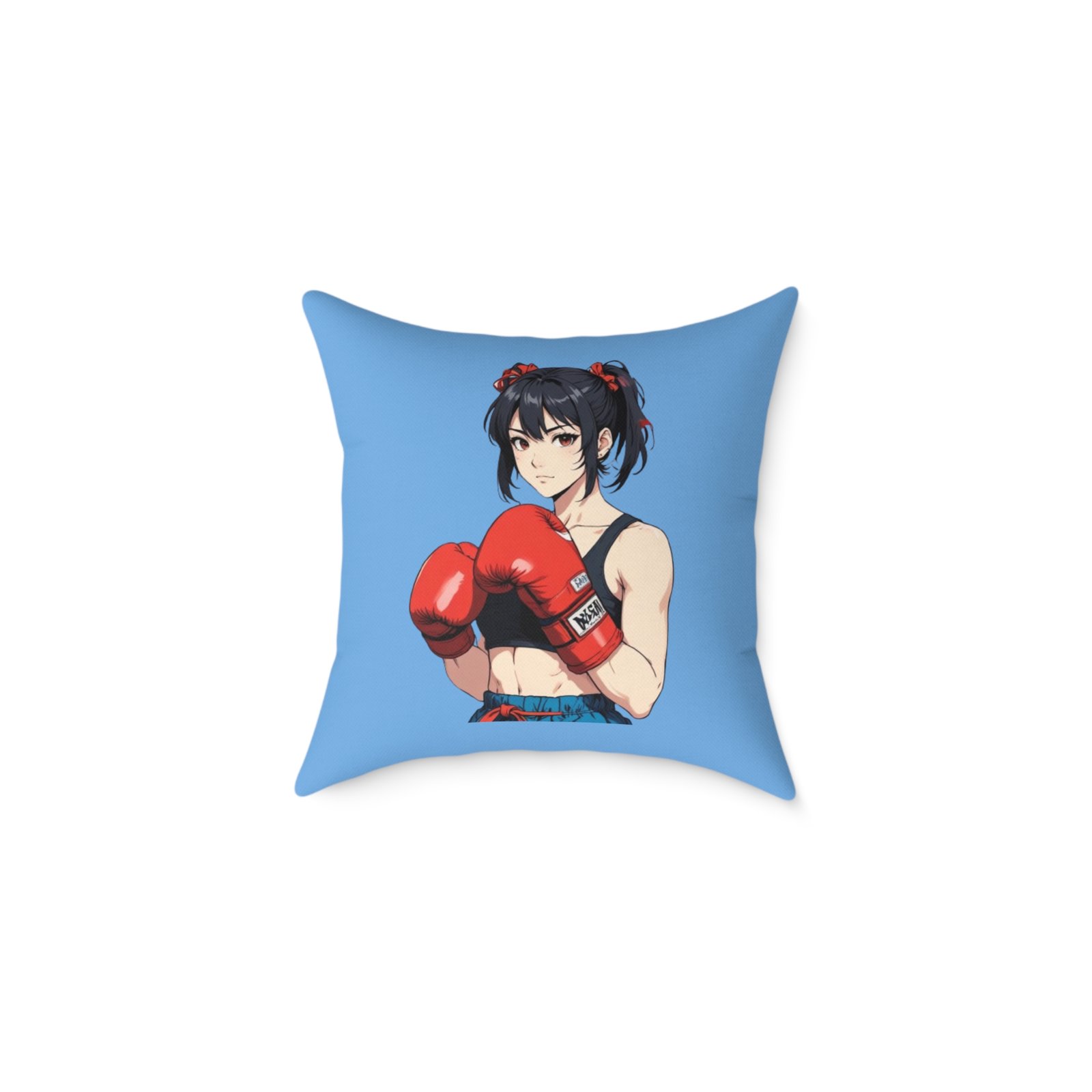 Boxing Square Poly Canvas Pillow - Image 5