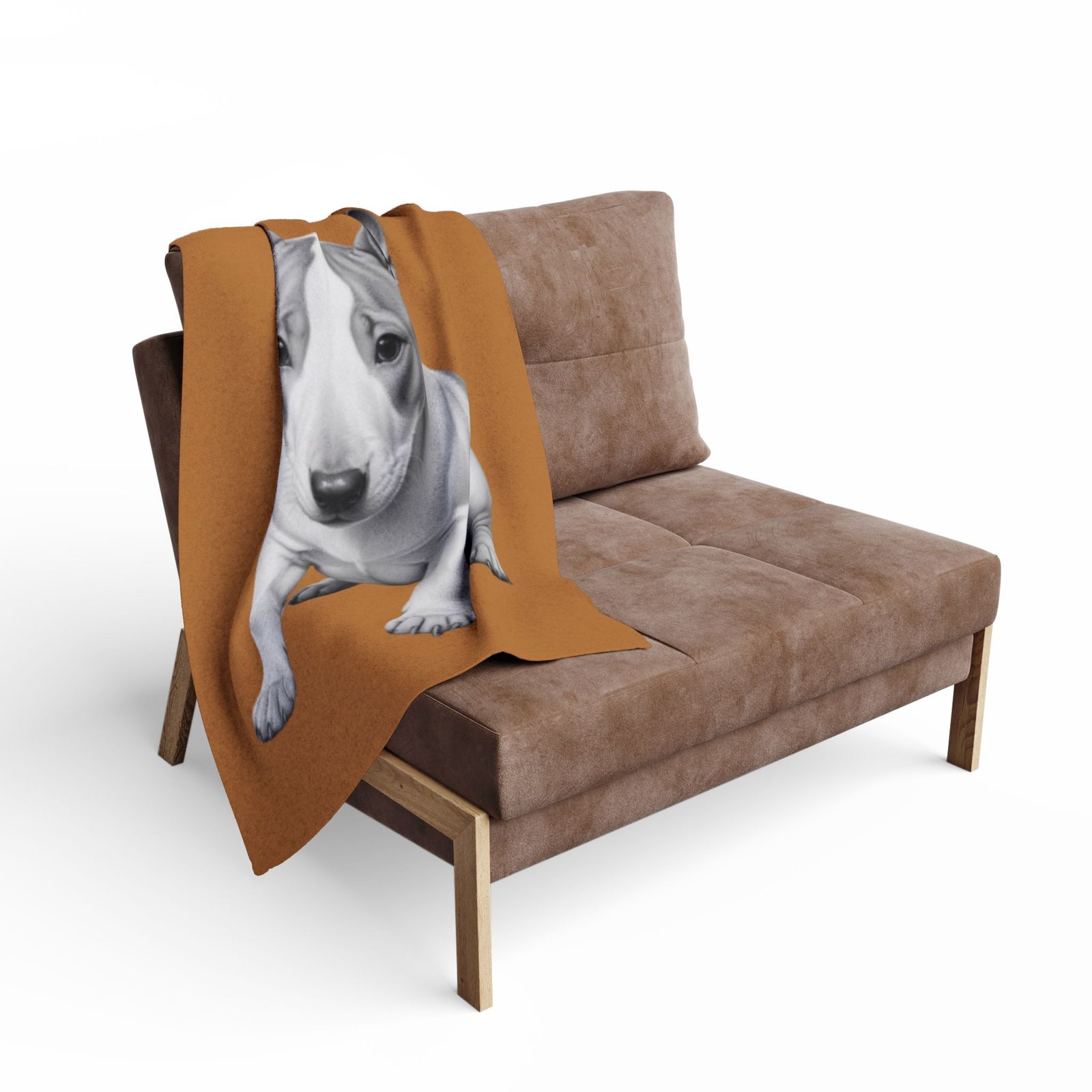 English Bull Terrier Puppy Arctic Fleece Blanket - Image 4
