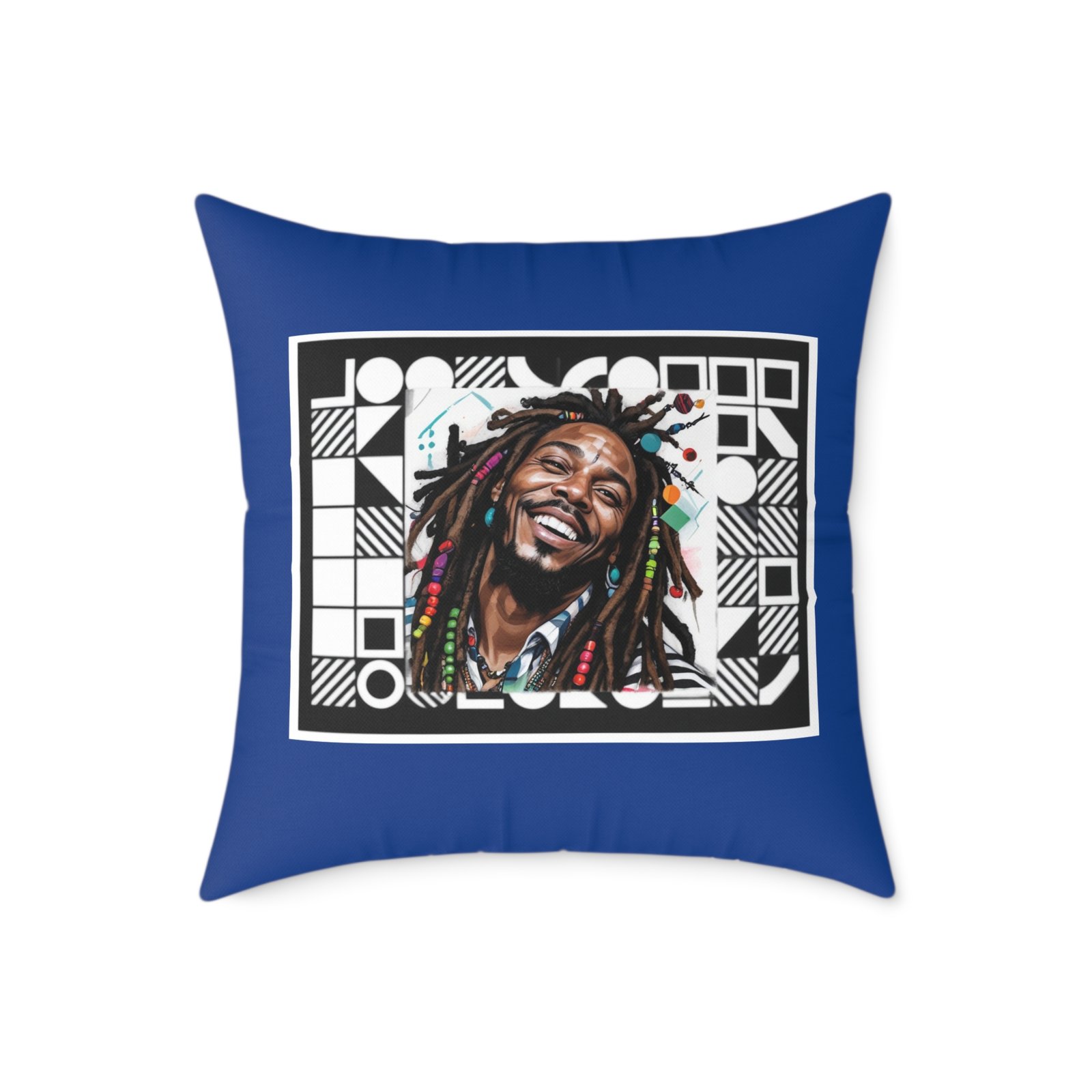 Rastafarian Square Poly Canvas Pillow - Image 13