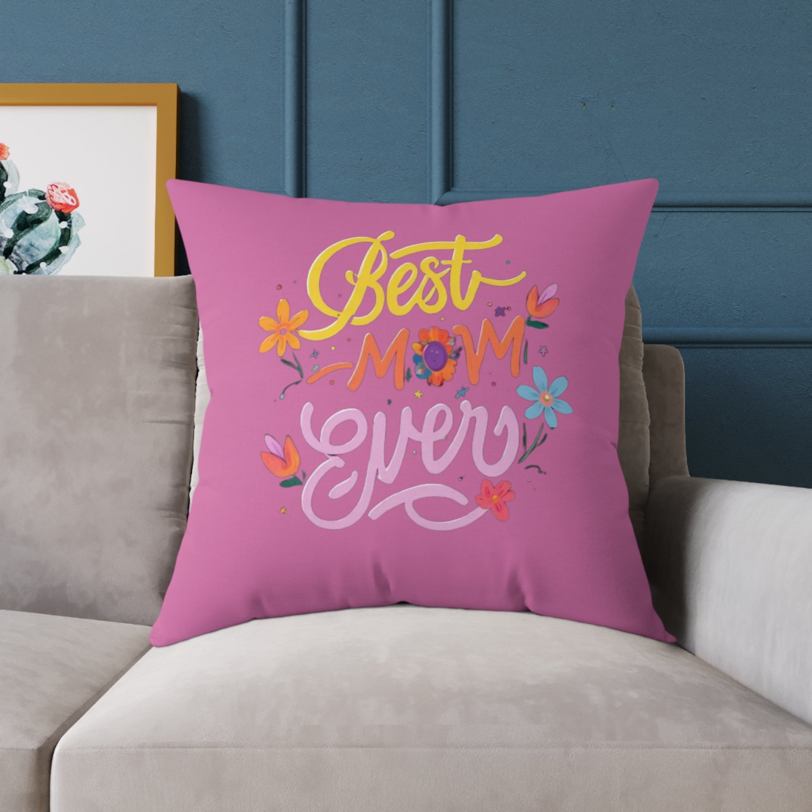 Best Mum Square Poly Canvas Pillow - Image 19