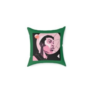 Abstract Square Poly Canvas Pillow