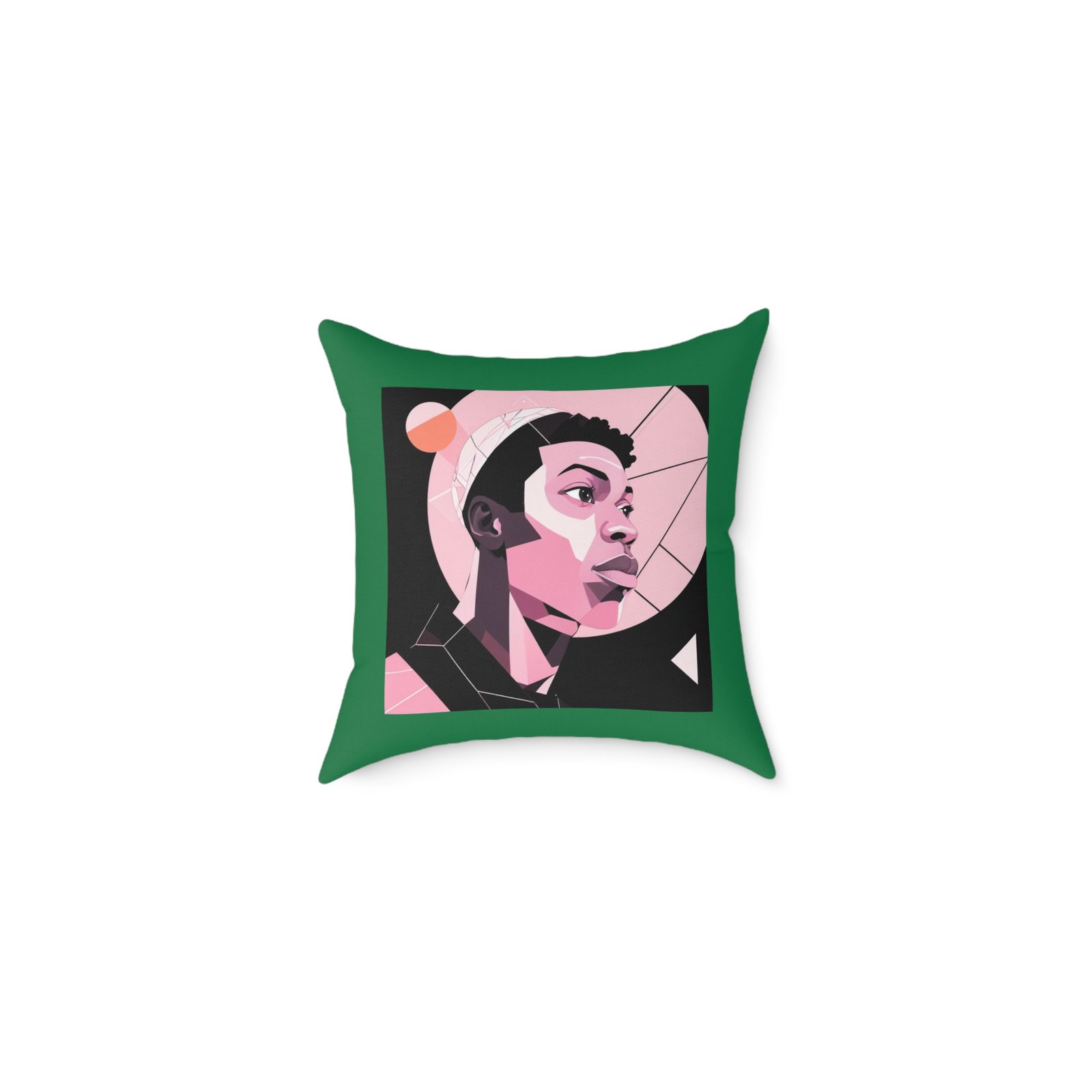 Abstract Square Poly Canvas Pillow