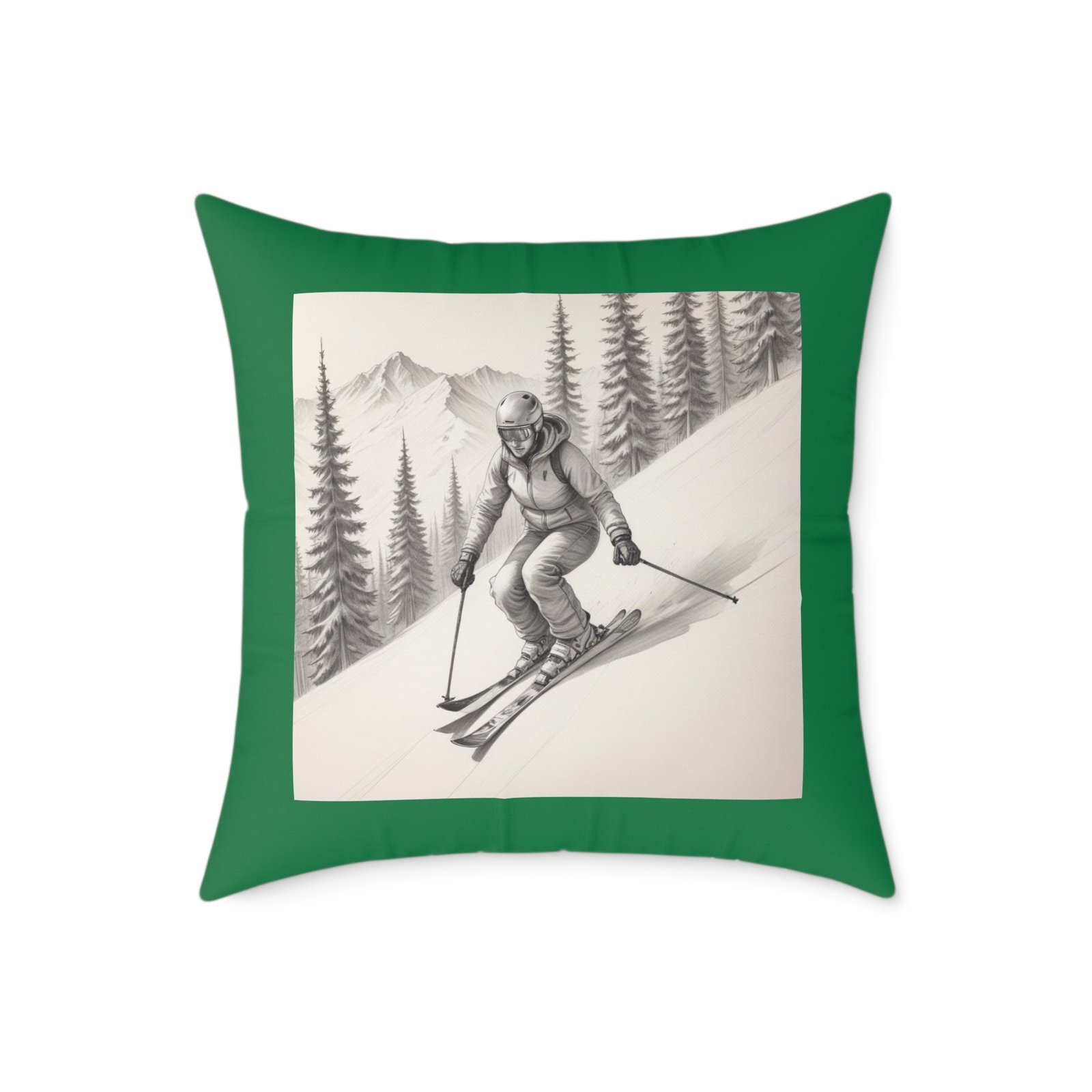 Golfing Square Poly Canvas Pillow - Image 13