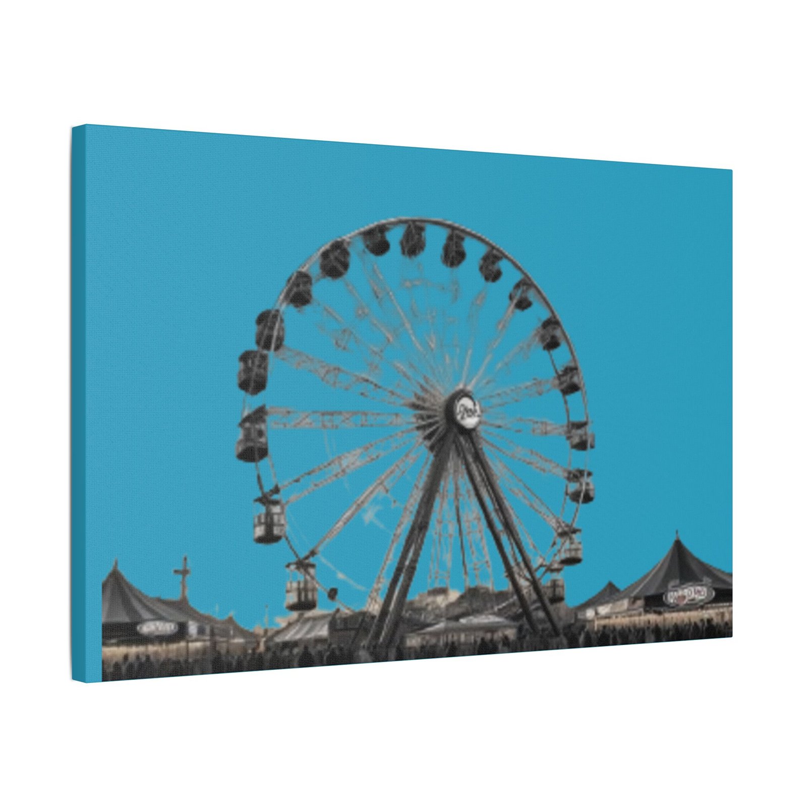 Fairground Fun Satin Canvas, Stretched - Image 14