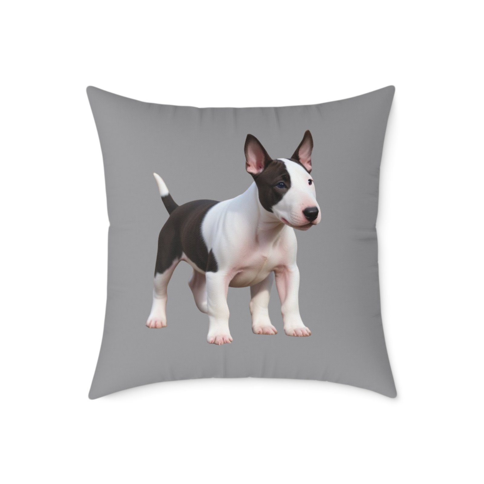 English Bull Terrier Square Poly Canvas Pillow - Image 13