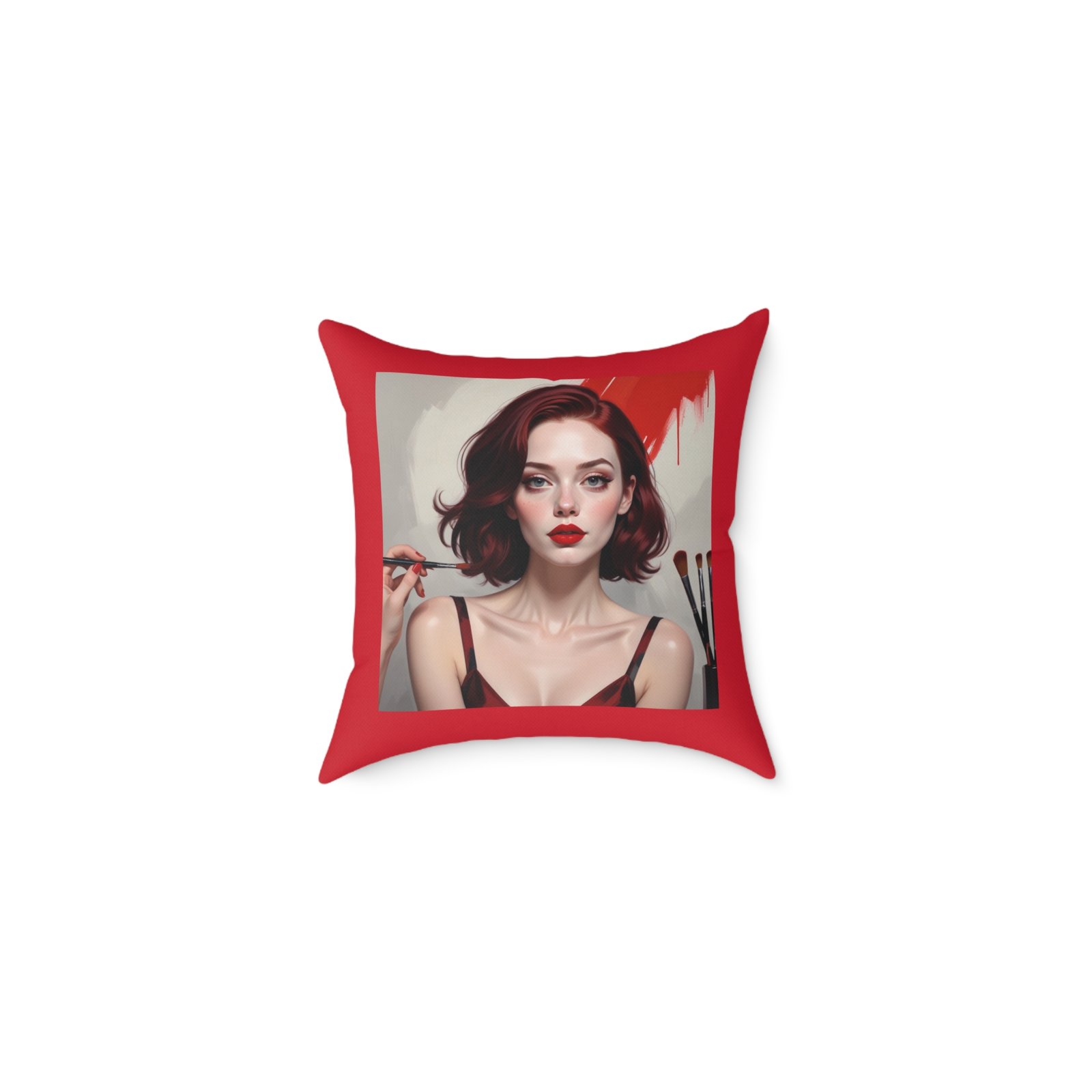 Mine Square Poly Canvas Pillow