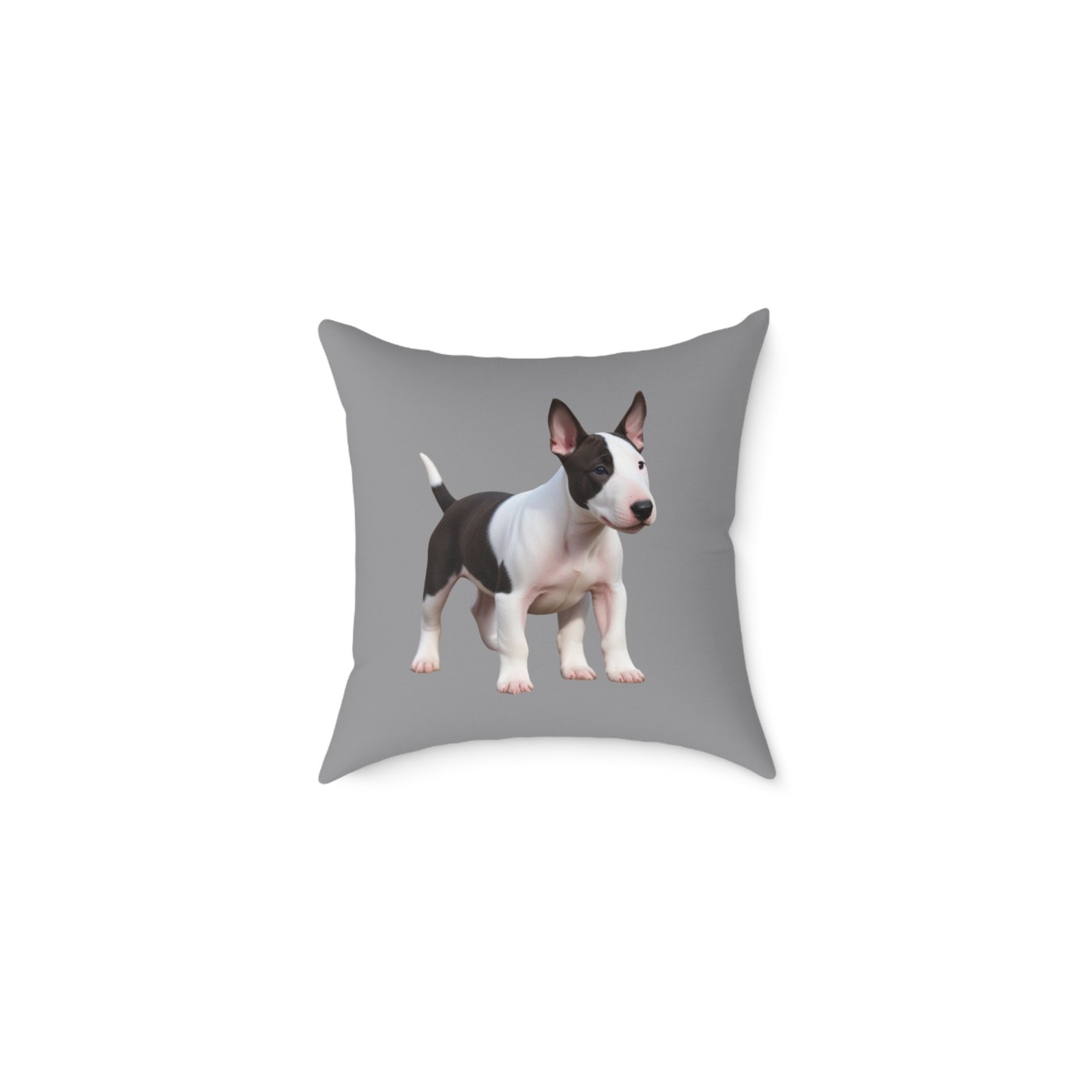 English Bull Terrier Square Poly Canvas Pillow