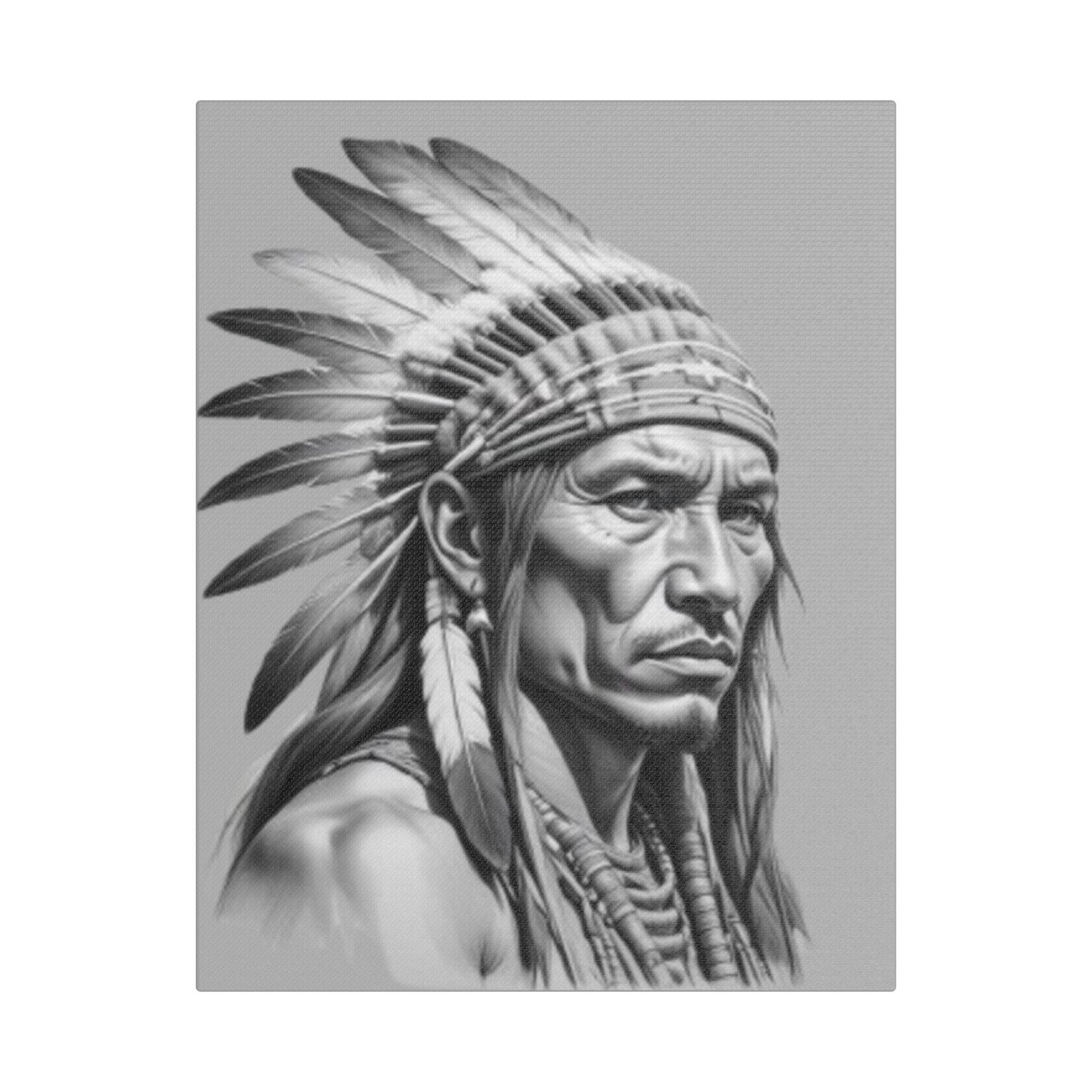 Apache Satin Canvas, Stretched