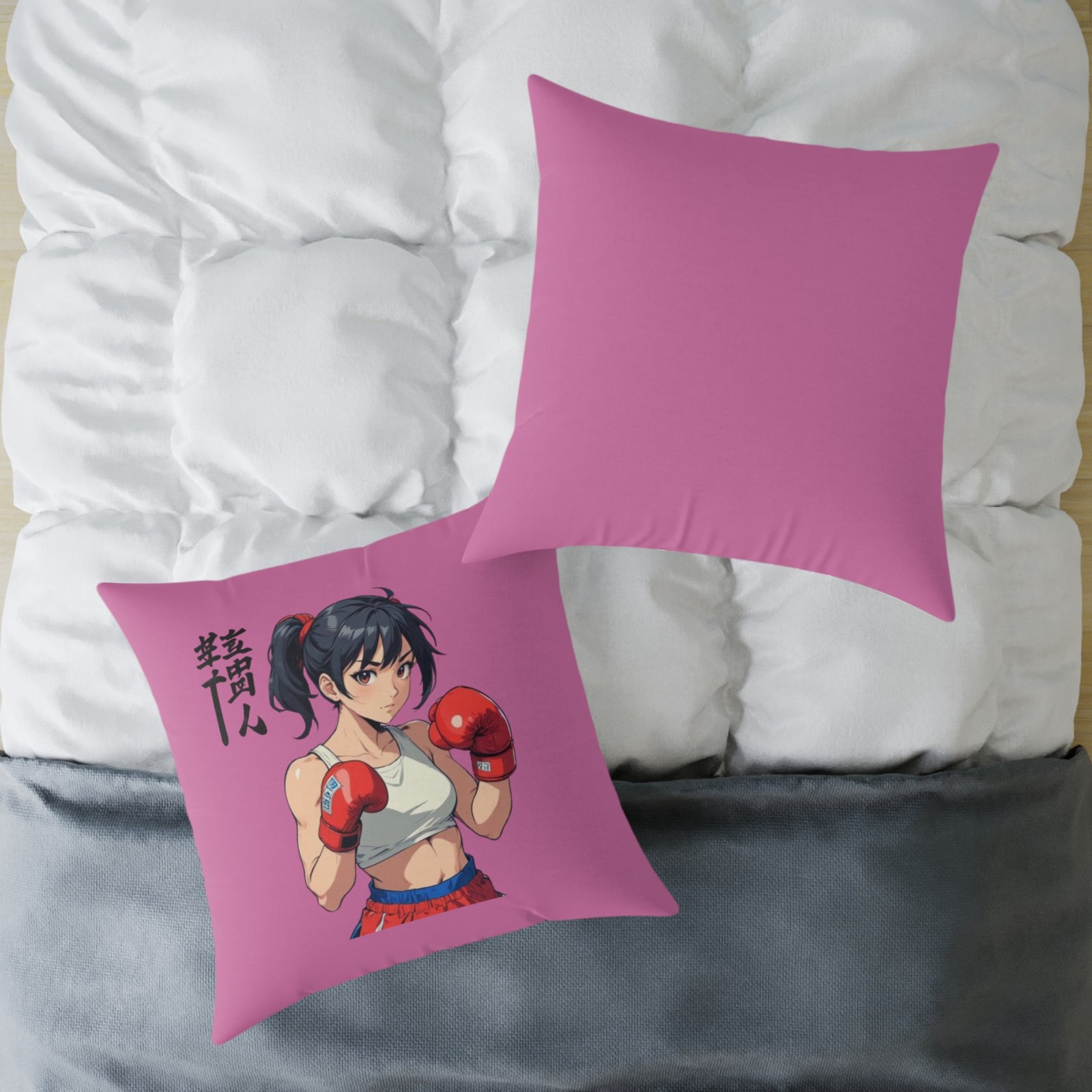 Boxing Square Poly Canvas Pillow - Image 20