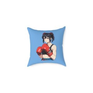 Boxing Square Poly Canvas Pillow
