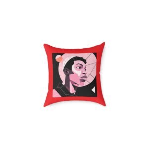 Abstract Square Poly Canvas Pillow