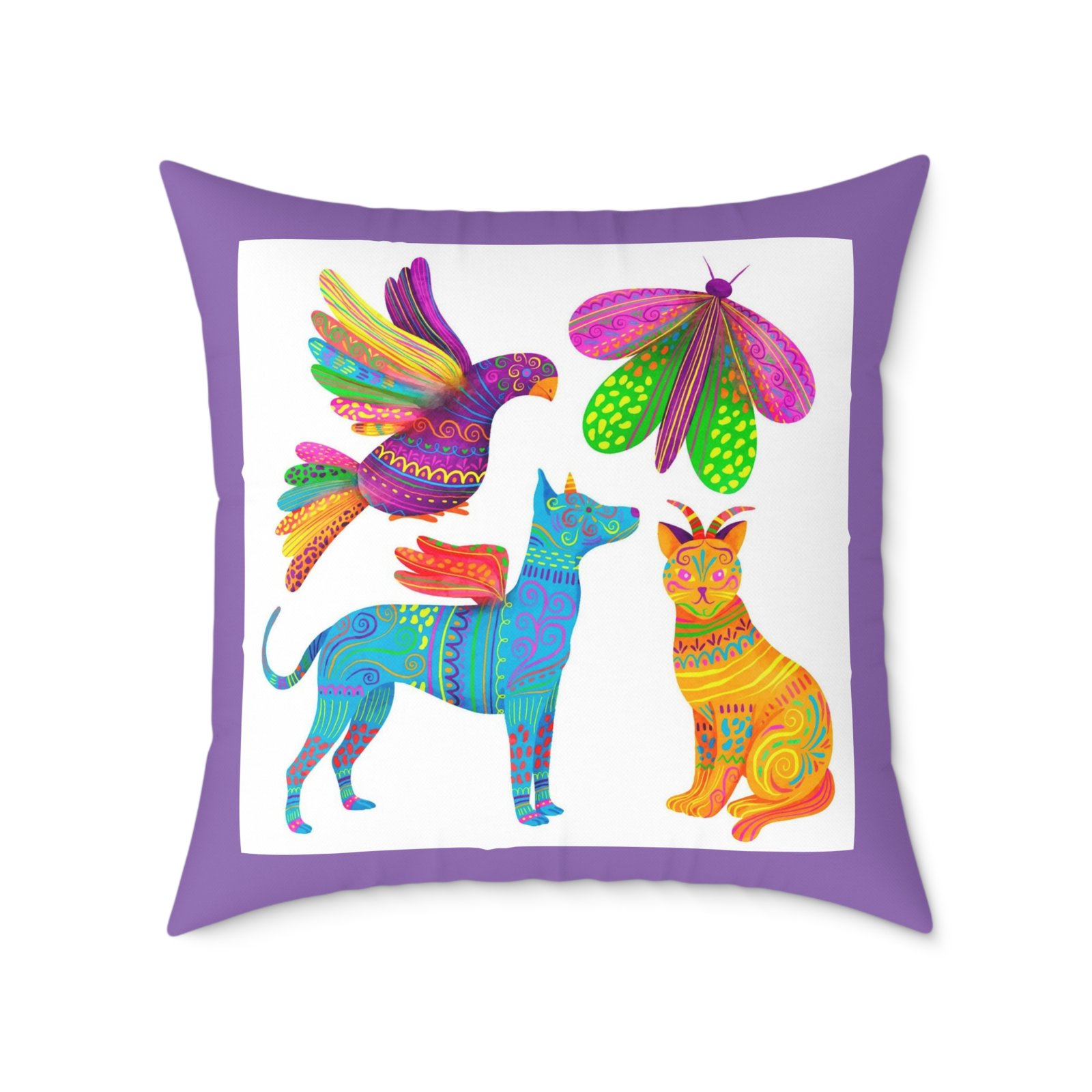 Mexico Square Poly Canvas Pillow - Image 17