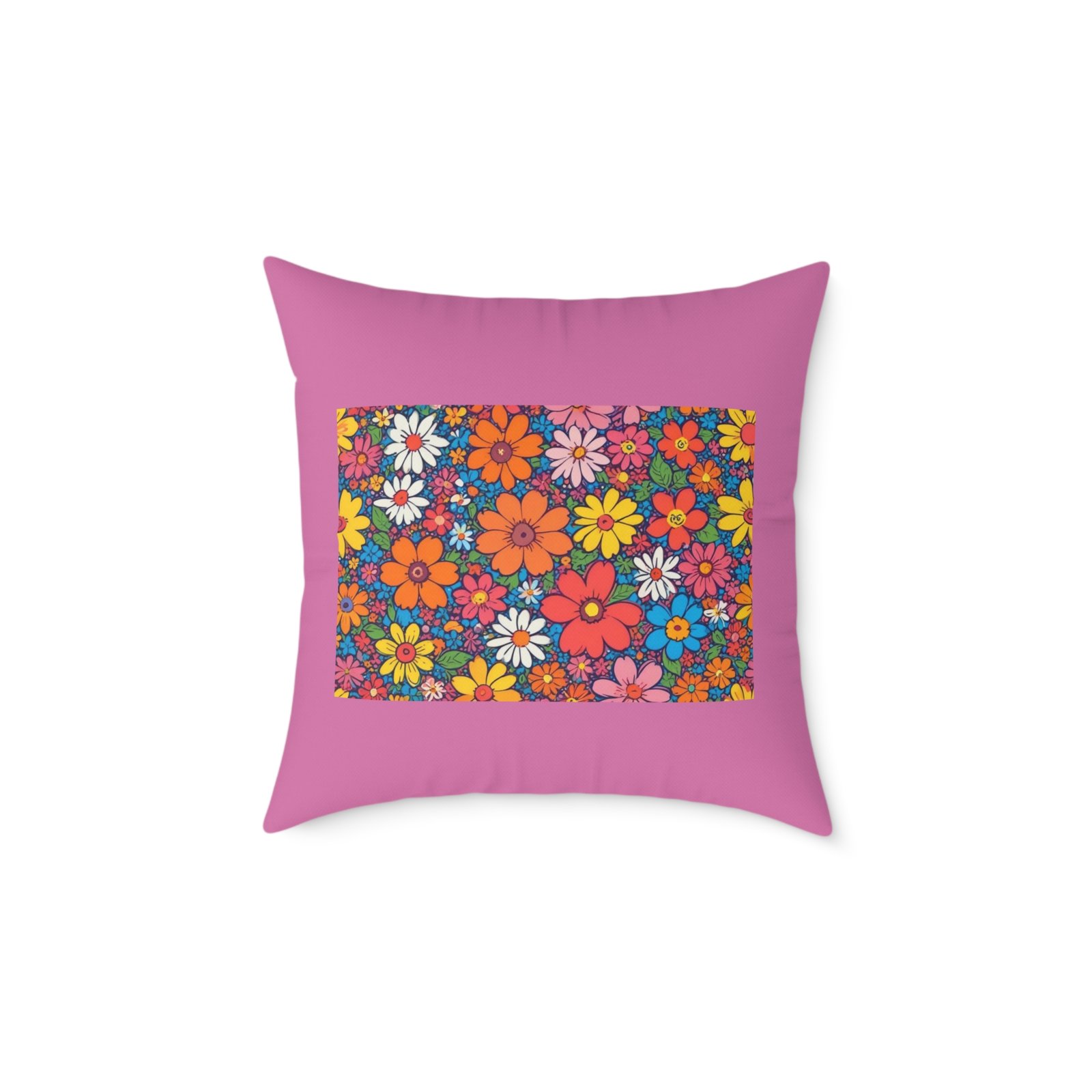 Psychadelic Square Poly Canvas Pillow - Image 9