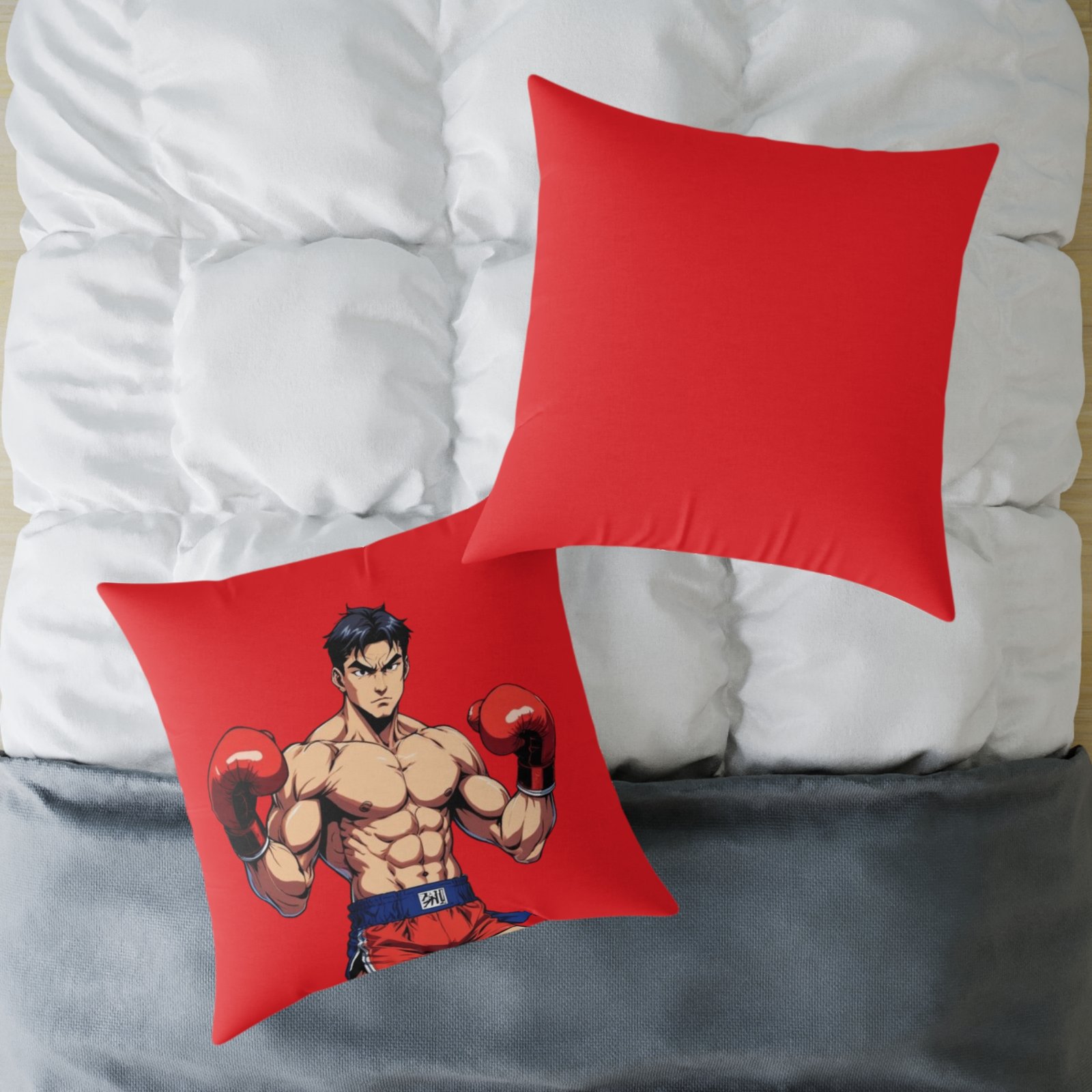 Boxing Square Poly Canvas Pillow - Image 20