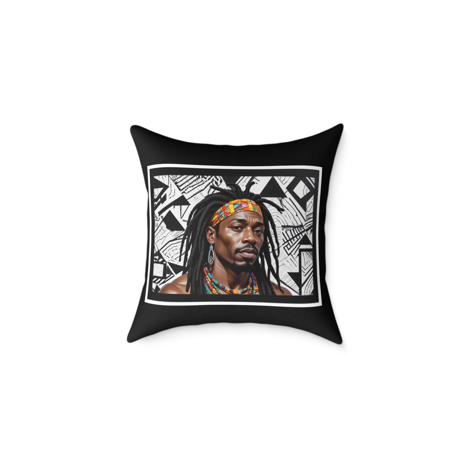 Copy of Rastafarian Square Poly Canvas Pillow - Image 5