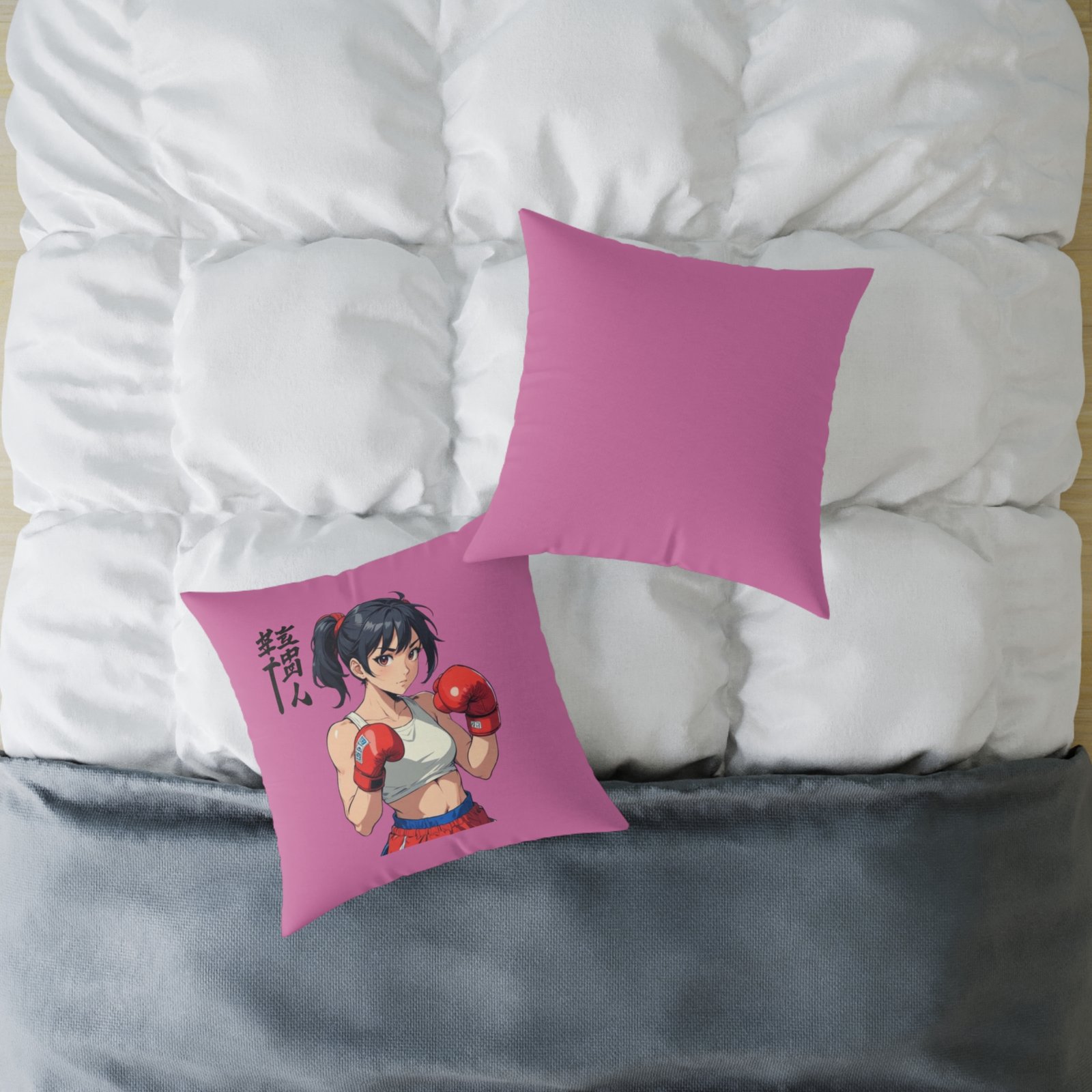 Boxing Square Poly Canvas Pillow - Image 12