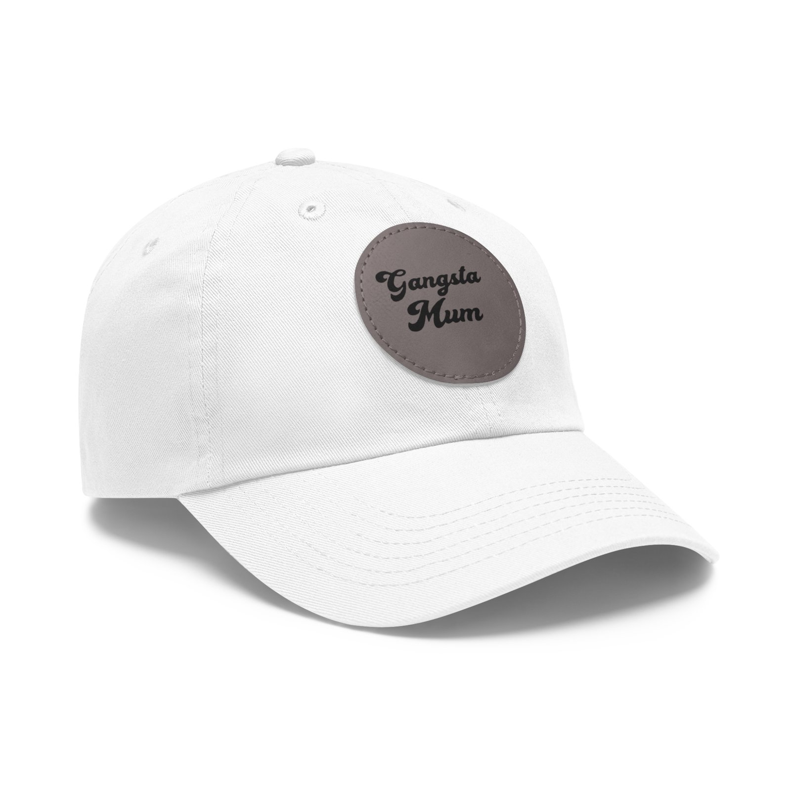 Gangster Momma Hat with Leather Patch (Round) - Image 6