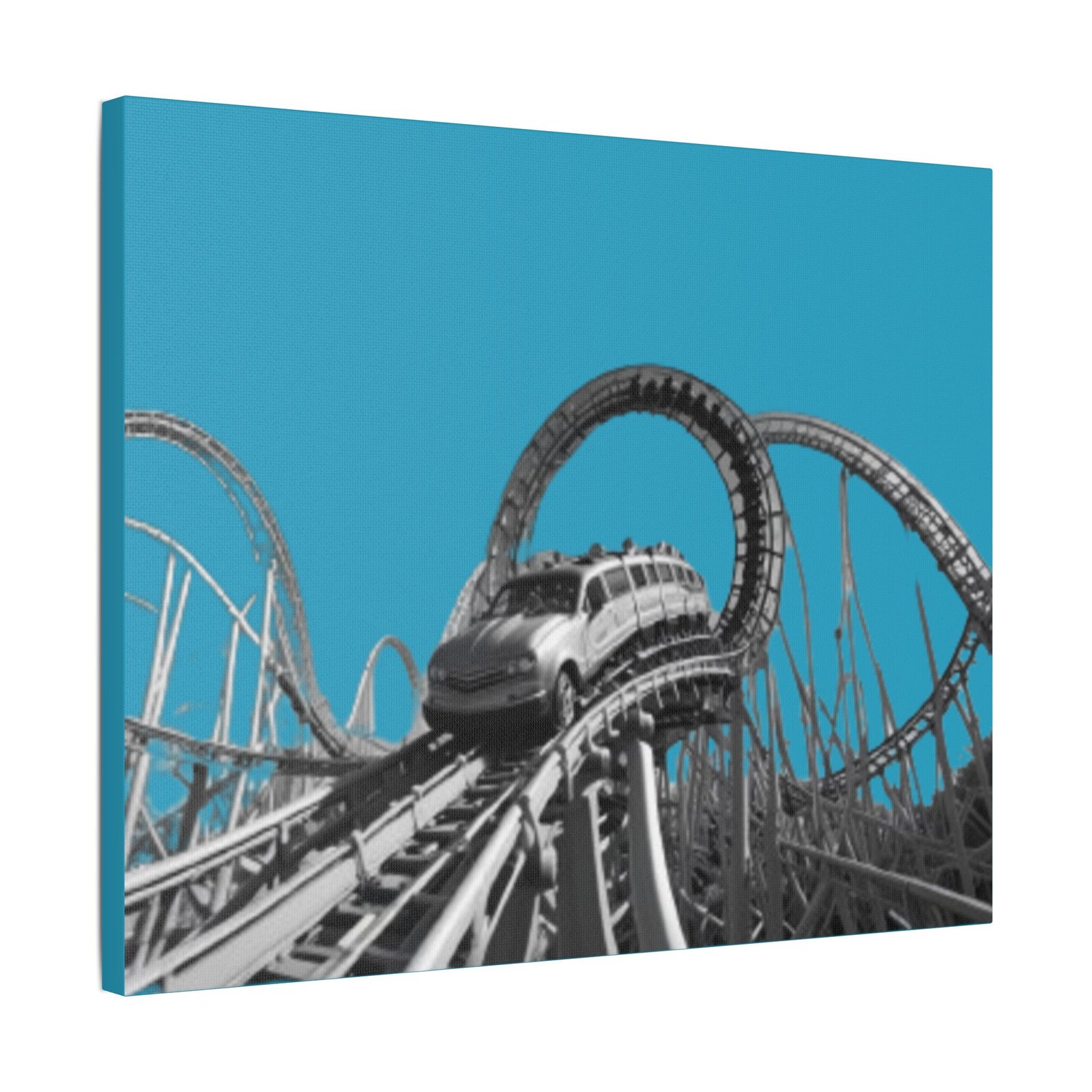 Fairground Fun Satin Canvas, Stretched - Image 10