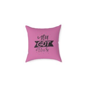 Positivity Self Help Square Poly Canvas Pillow