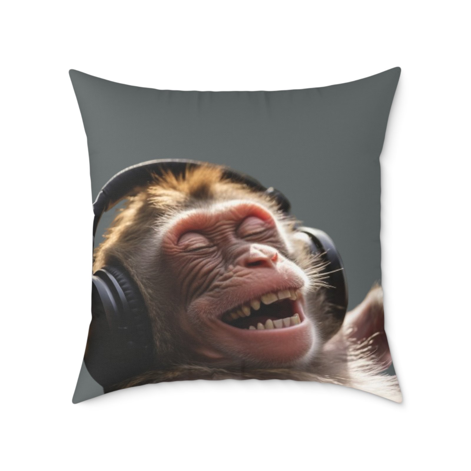 Funny Monkey Poly Canvas Pillow - Image 17