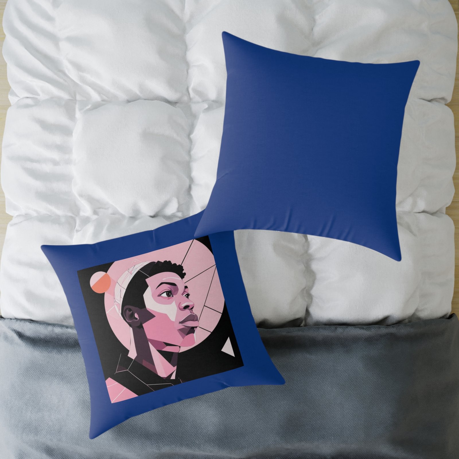 Abstract Square Poly Canvas Pillow - Image 20