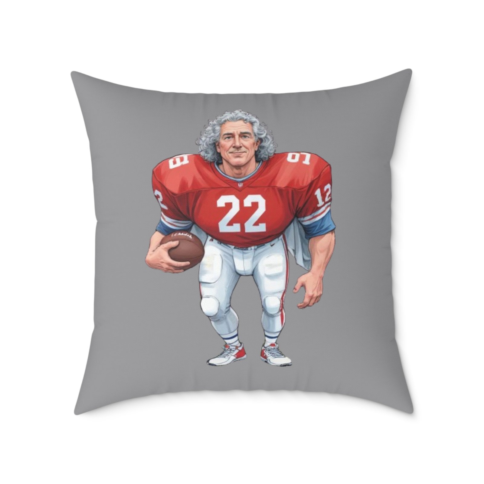 American Football Square Poly Canvas Pillow - Image 17