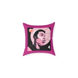 Abstract Square Poly Canvas Pillow
