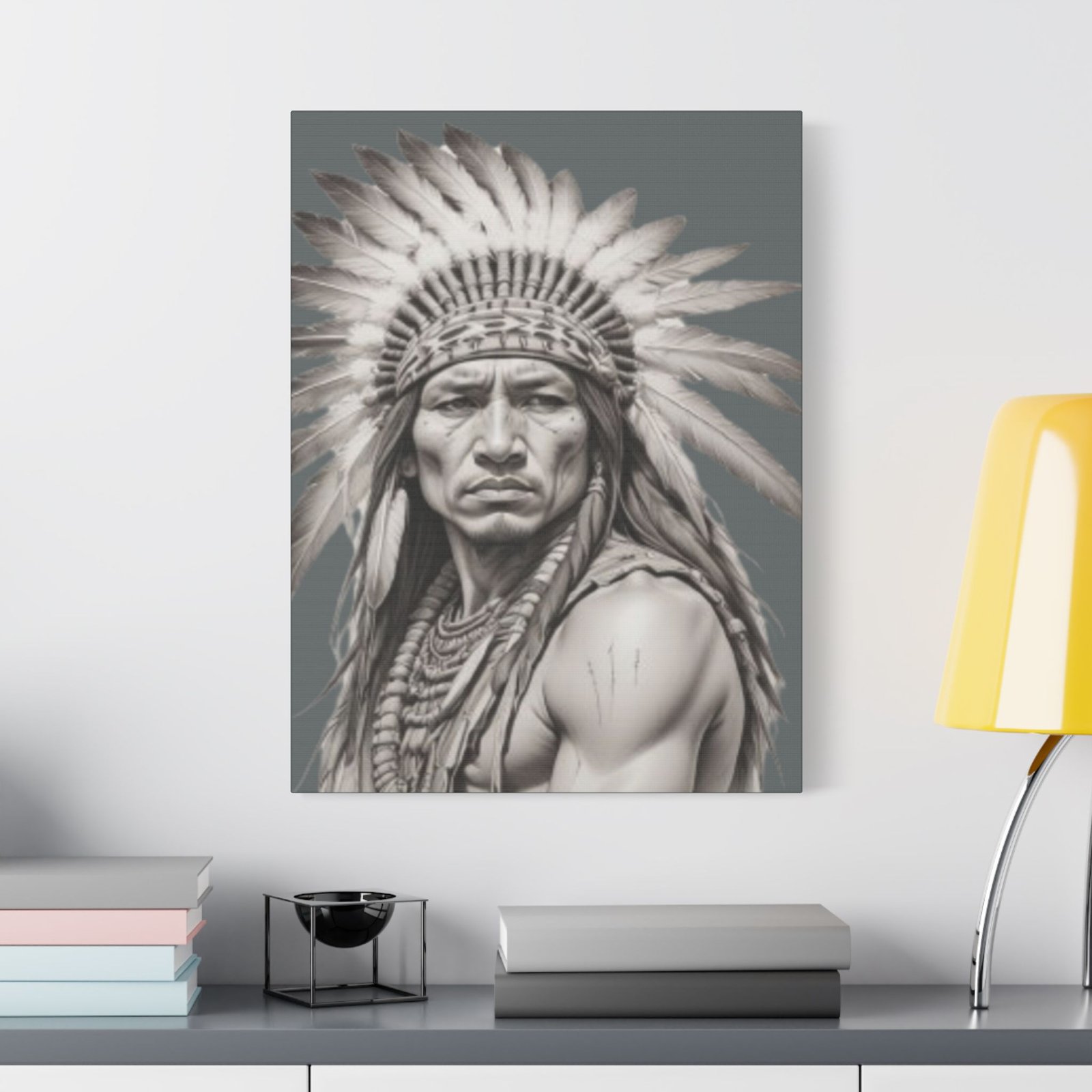 Apache Satin Canvas, Stretched - Image 11