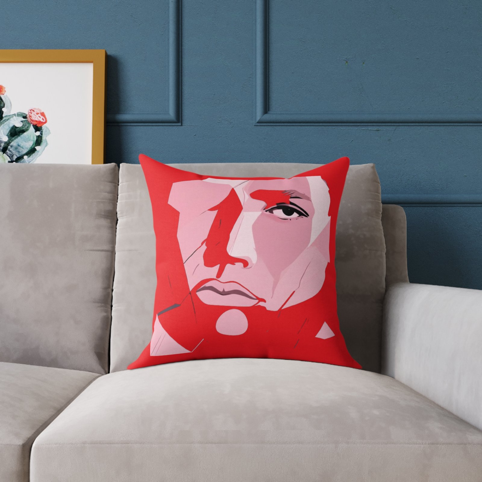 Abstract Square Poly Canvas Pillow - Image 7