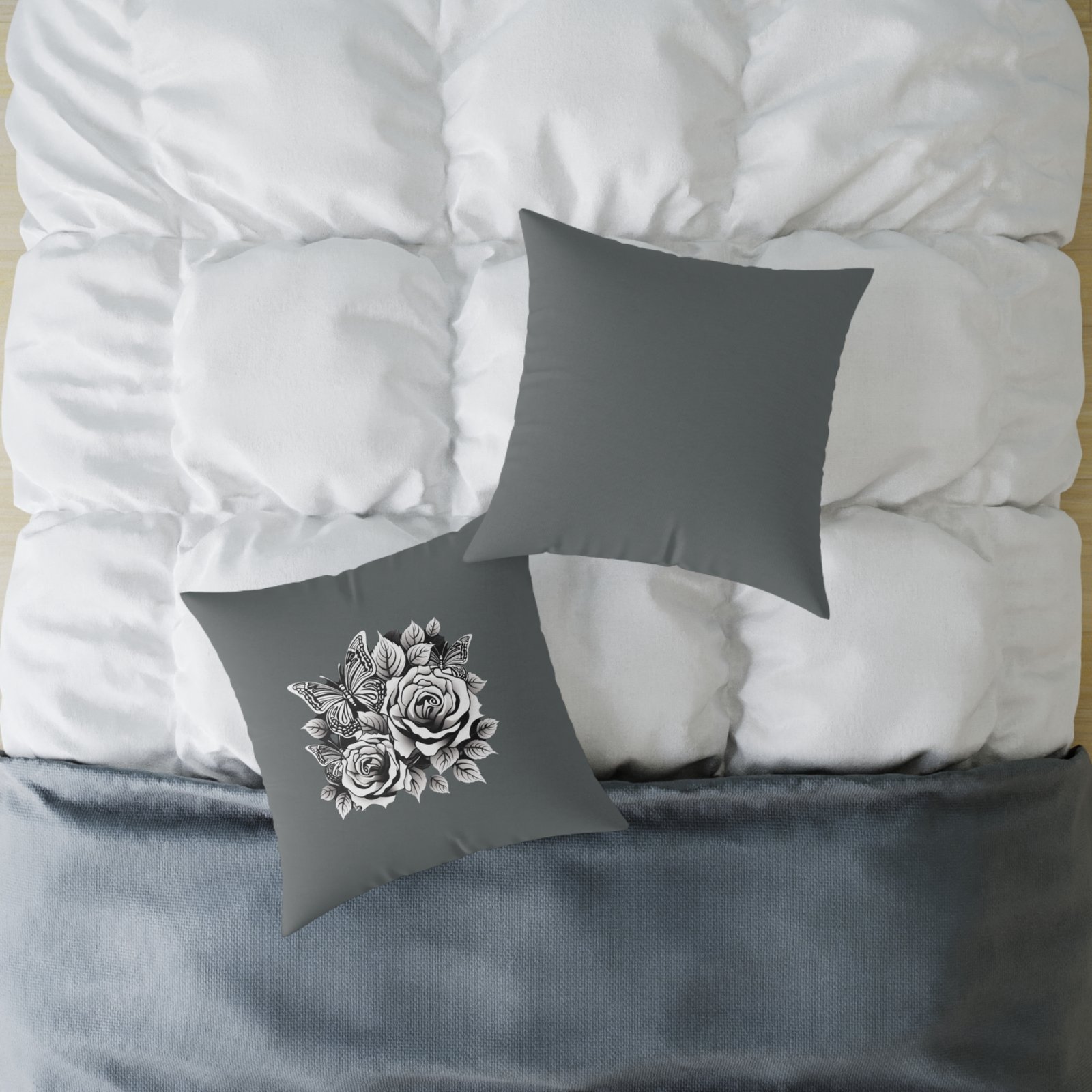 Butterfly Square Poly Canvas Pillow - Image 12