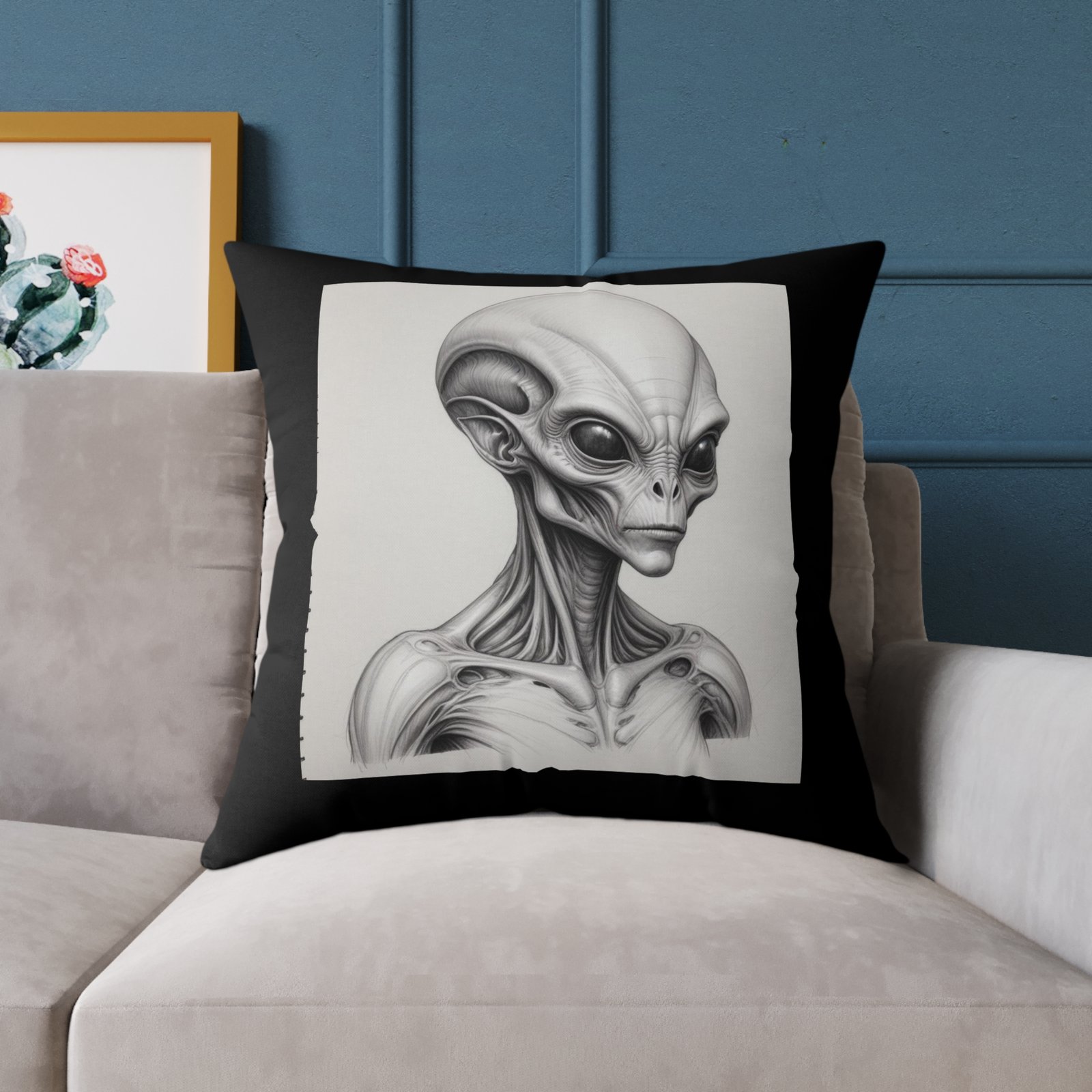Alien Square Poly Canvas Pillow - Image 19