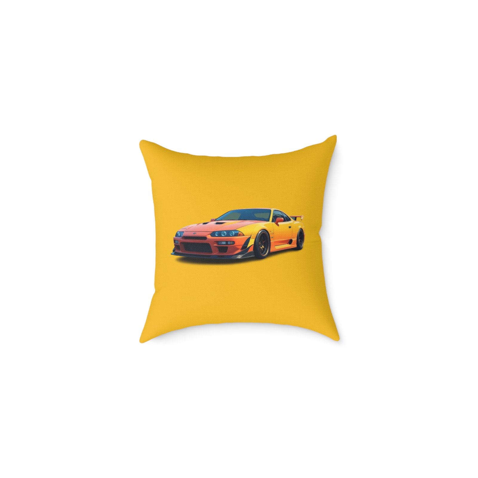 Fast Car Design Square Poly Canvas Pillow