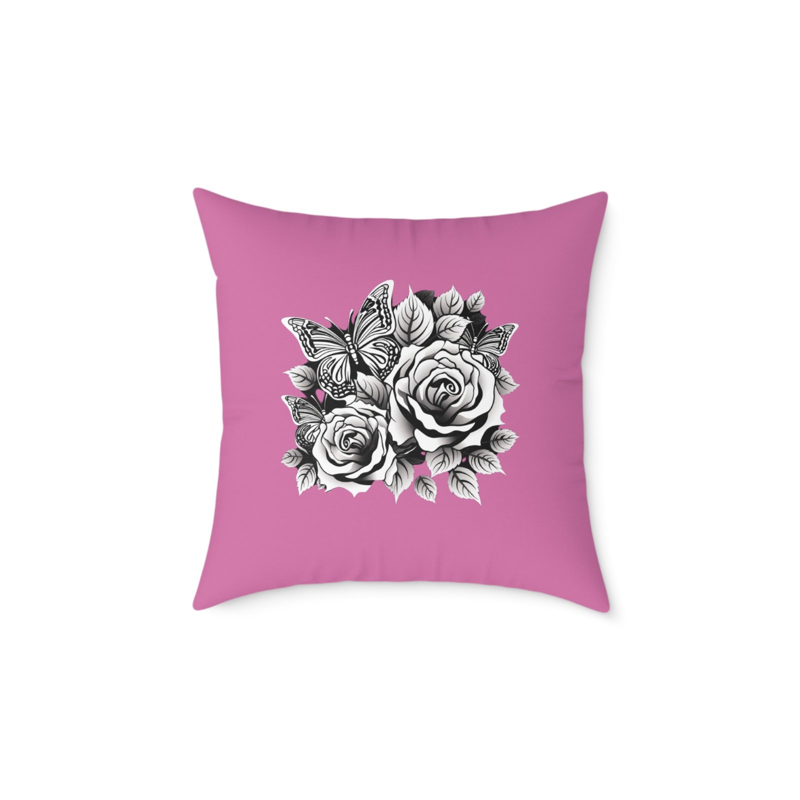 Butterfly Square Poly Canvas Pillow - Image 9