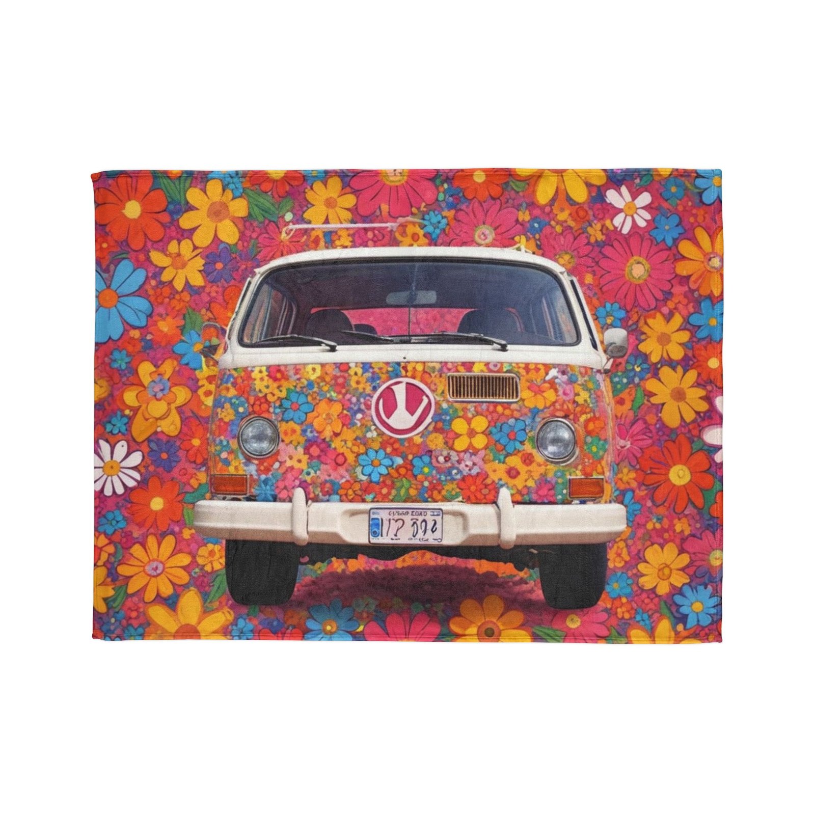Flower Power Patterns Soft Polyester Blanket - Image 9