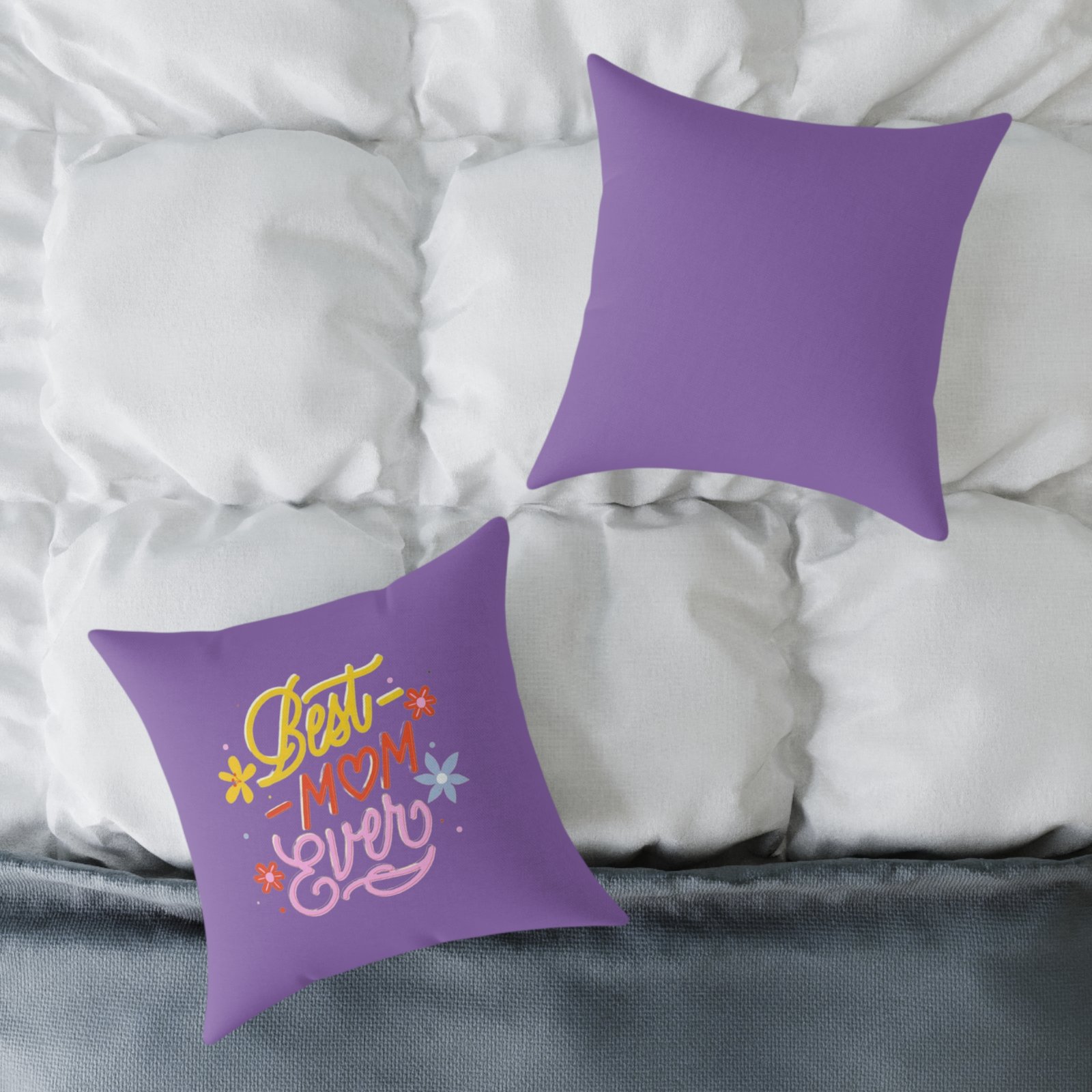Best Mum Square Poly Canvas Pillow - Image 8