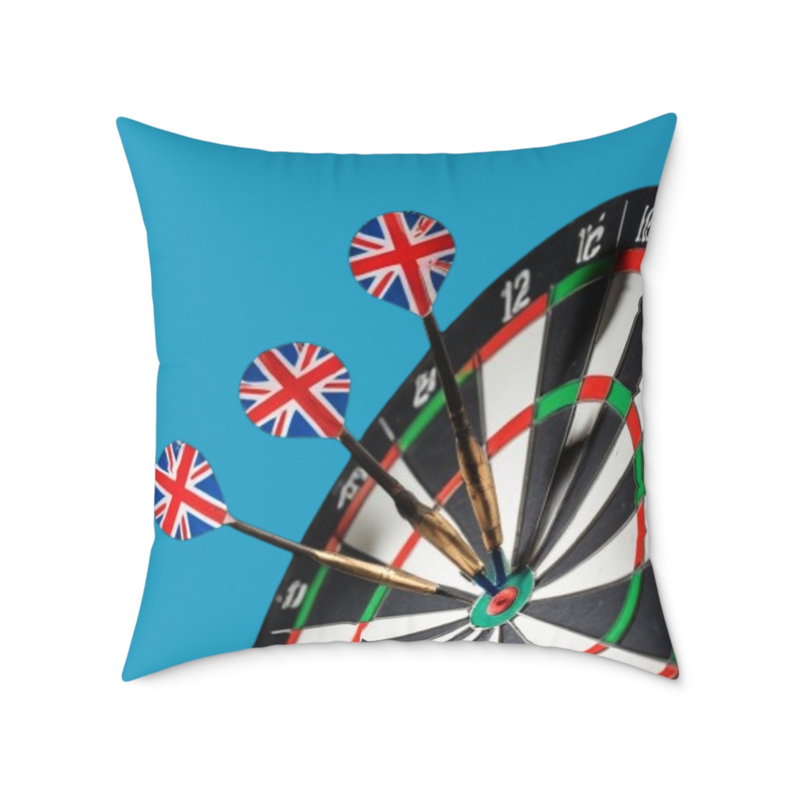 Darts Design Square Poly Canvas Pillow - Image 17