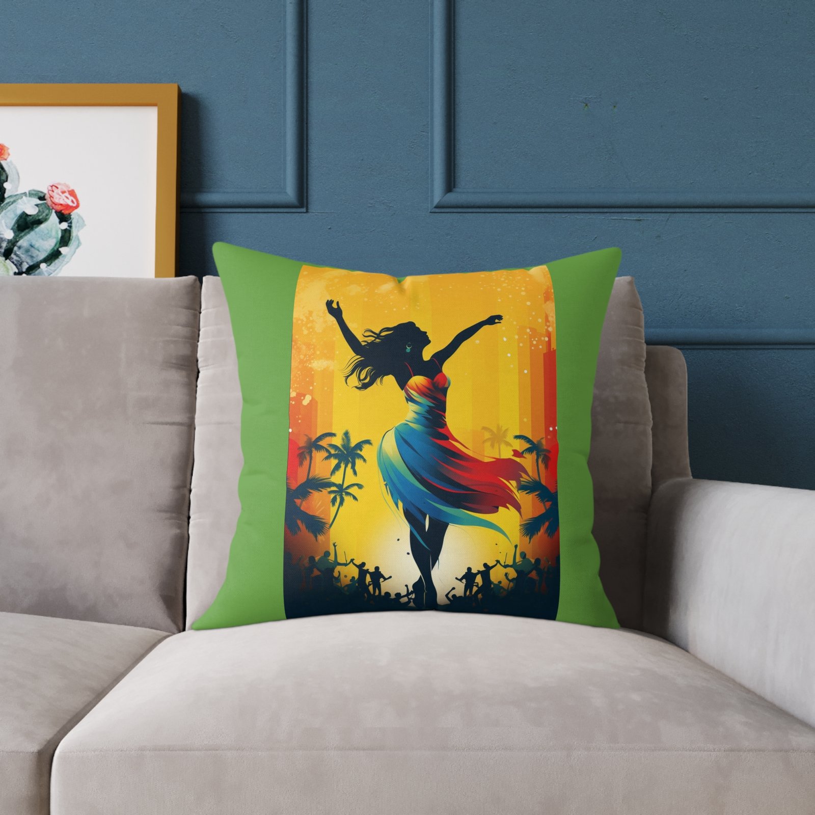 Dancing Queen Cushion Square Poly Canvas Pillow - Image 11