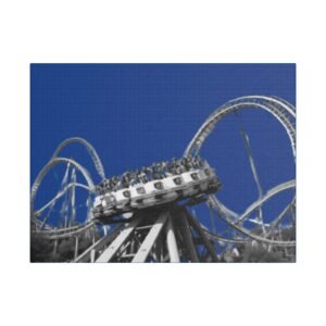 Fairground Fun Satin Canvas, Stretched
