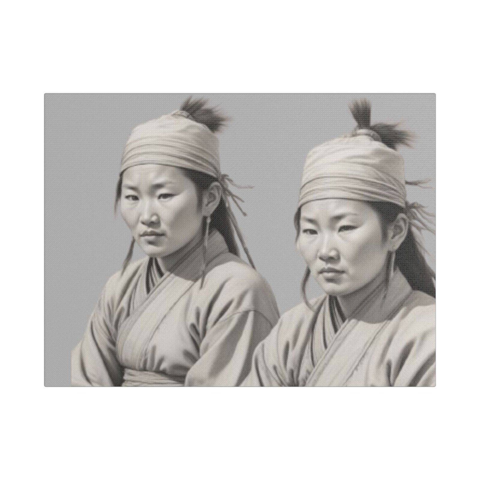 Geisha Girl Satin Canvas, Stretched