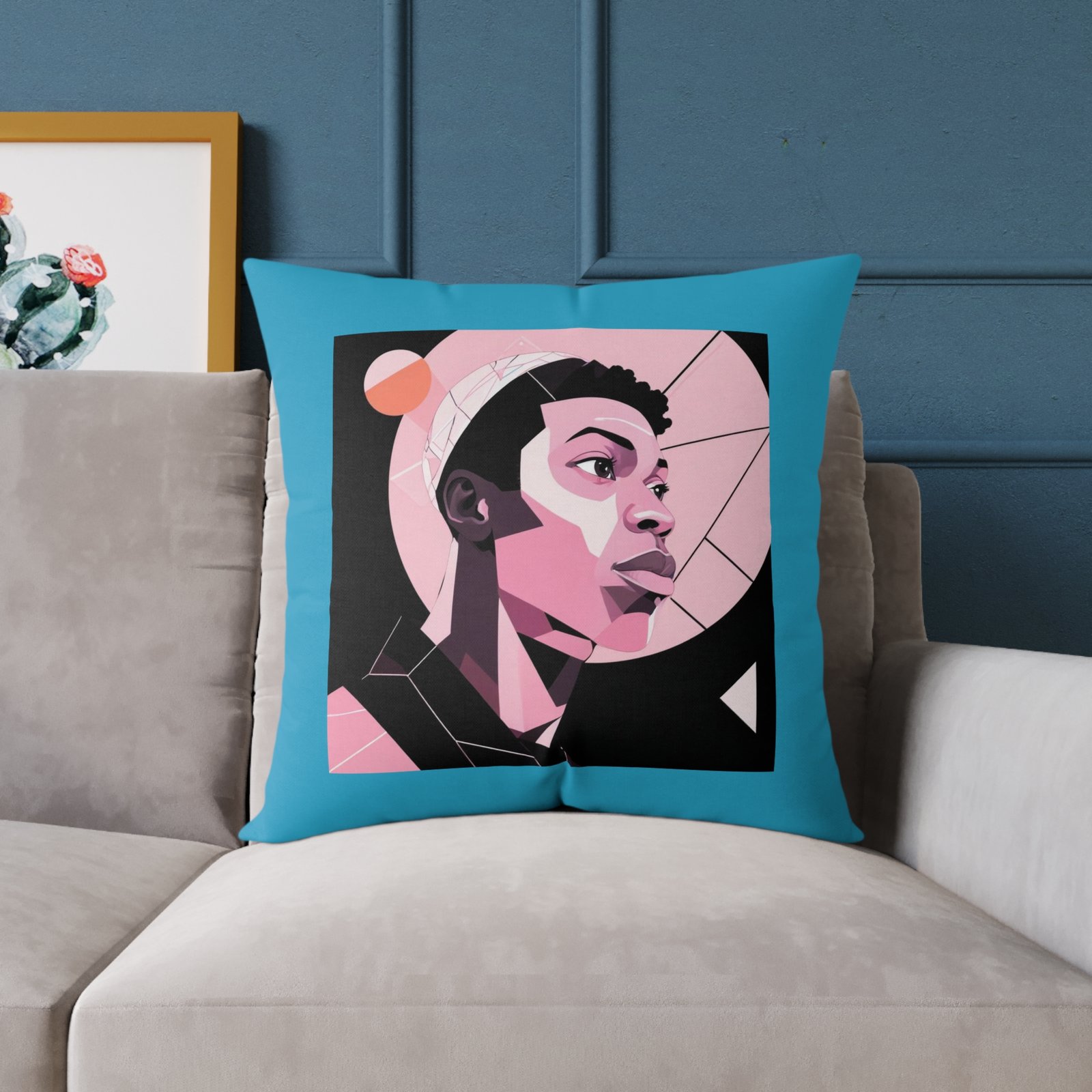 Abstract Square Poly Canvas Pillow - Image 15